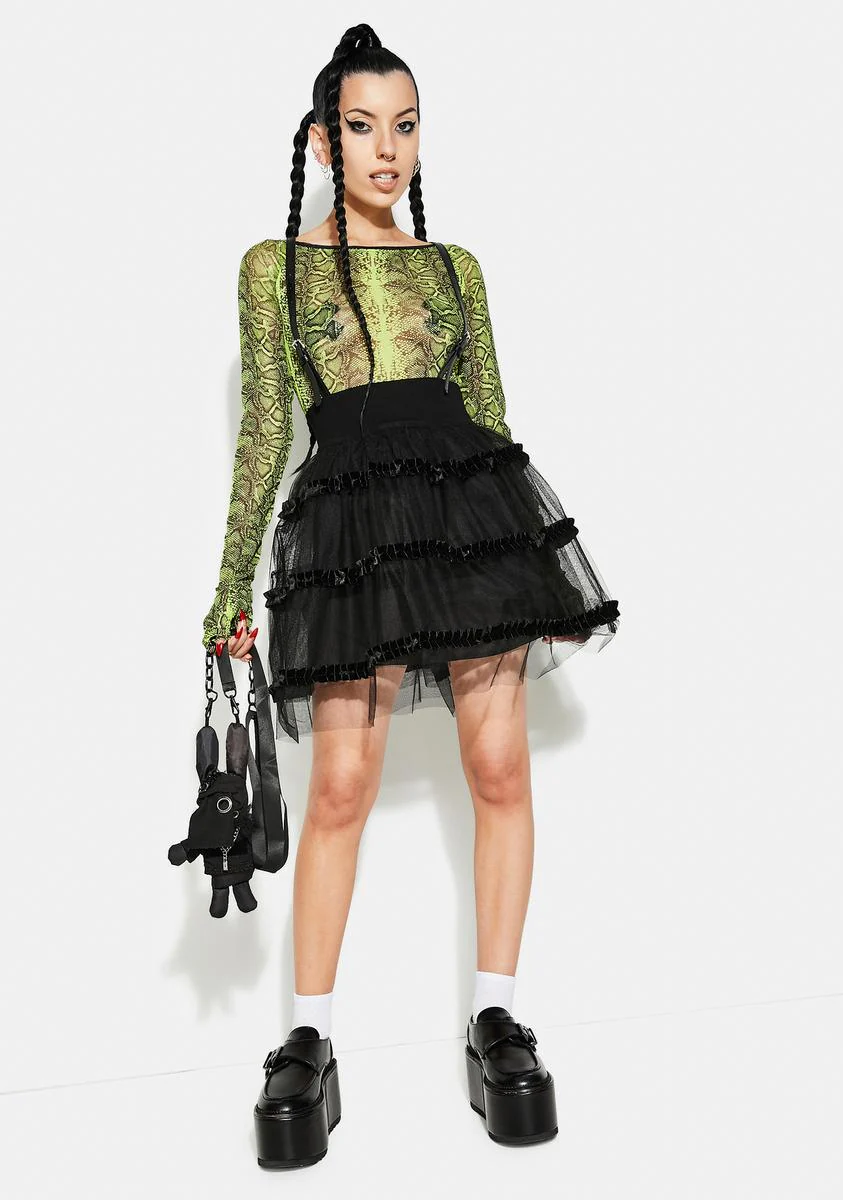 Magic Doll Suspender Mesh Bubble Skirt - Image 3