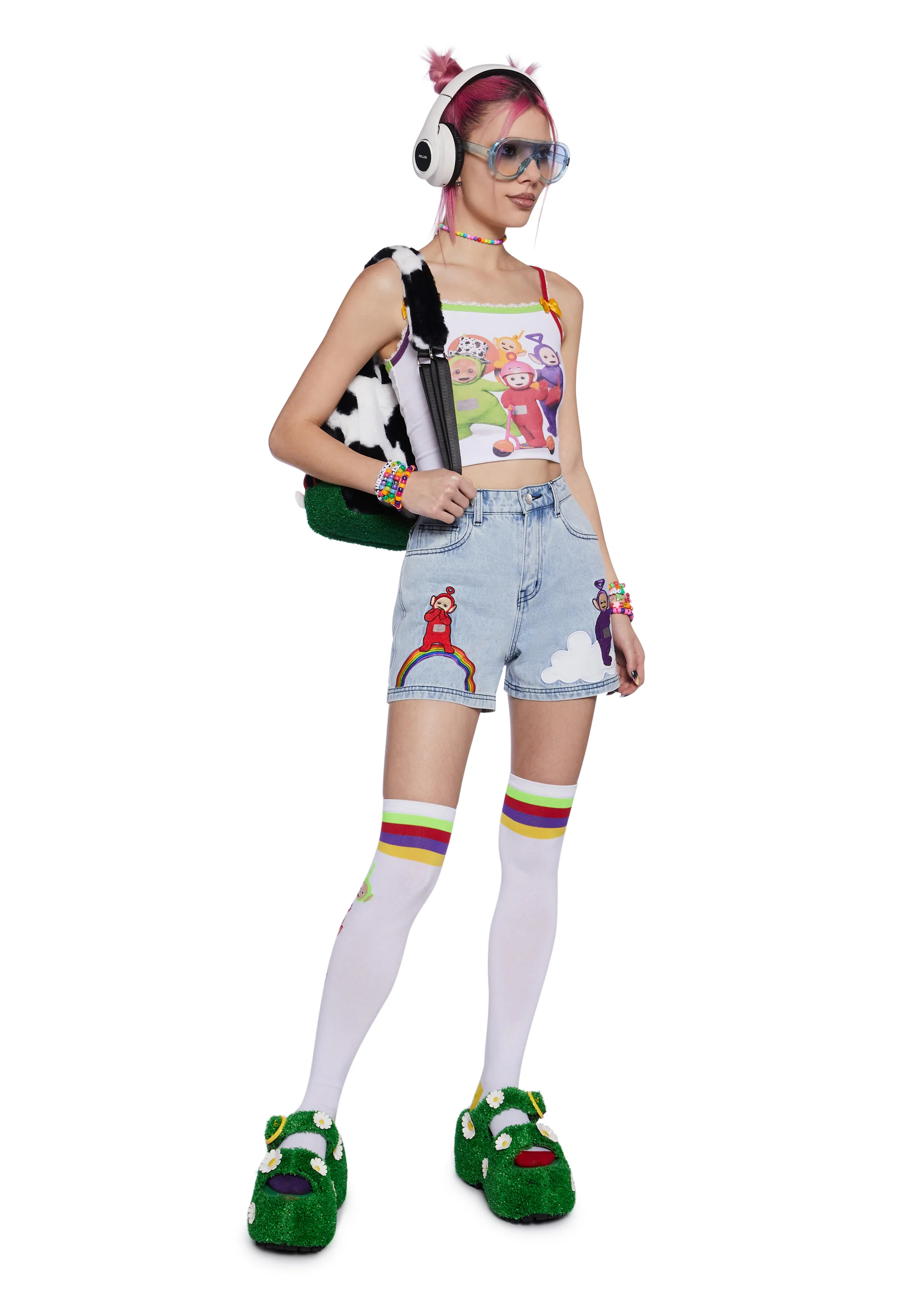Magical Surprises Embroidered Denim Shorts - Image 2