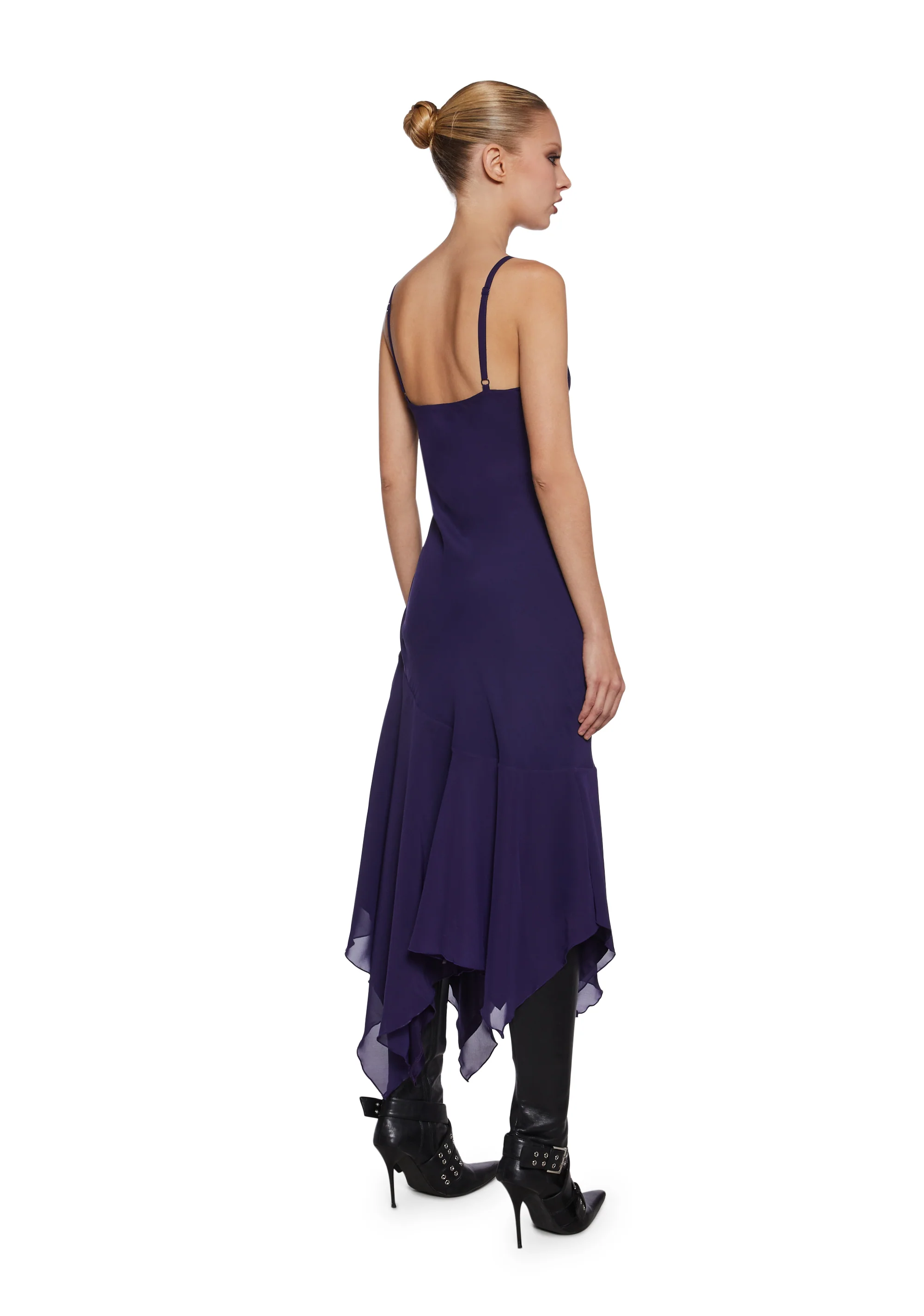 Maisie Asymmetrical Midi Dress - Image 4