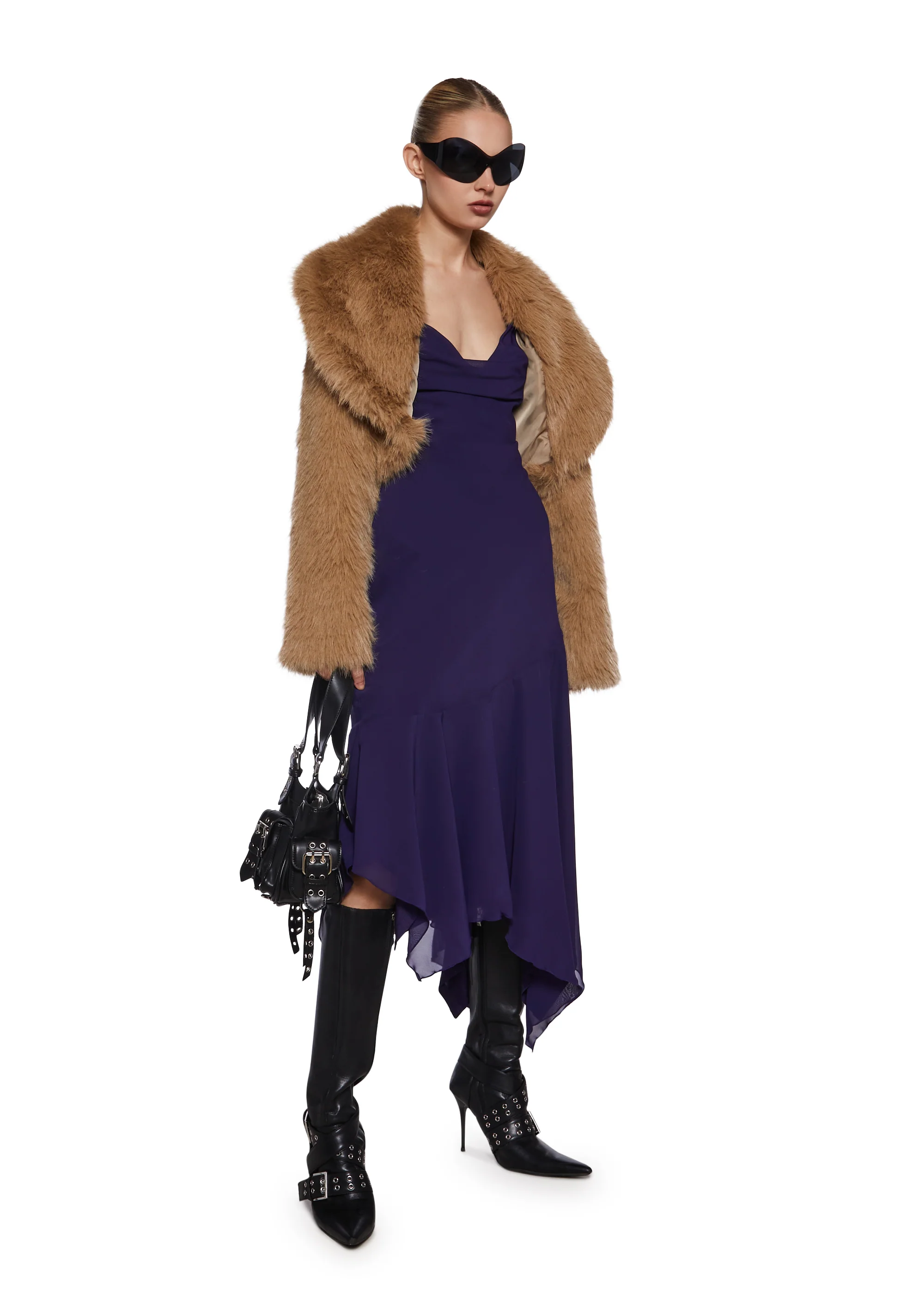 Maisie Asymmetrical Midi Dress - Image 5