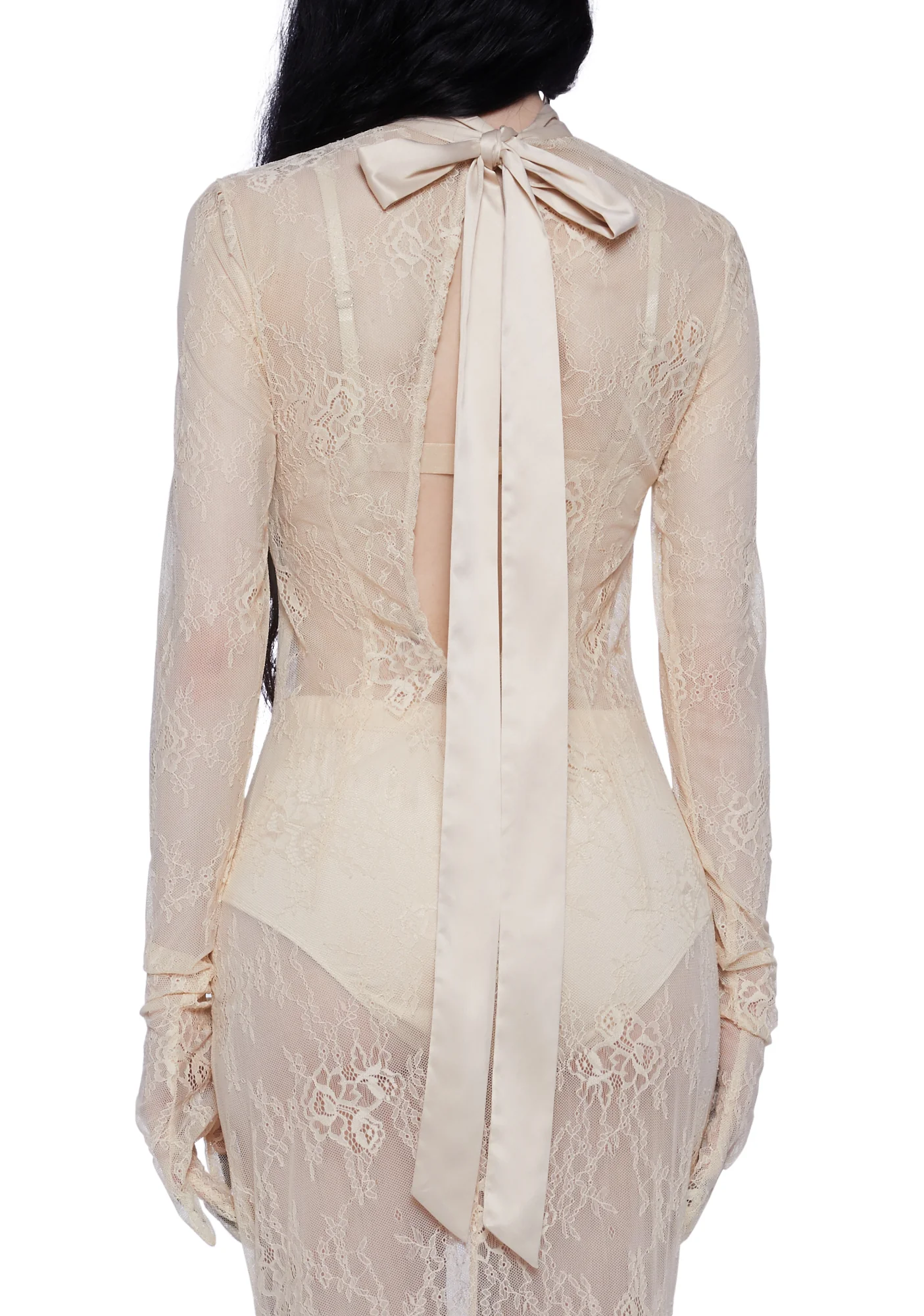 Majesty Masque Maxi Dress Set - Off White - Image 2