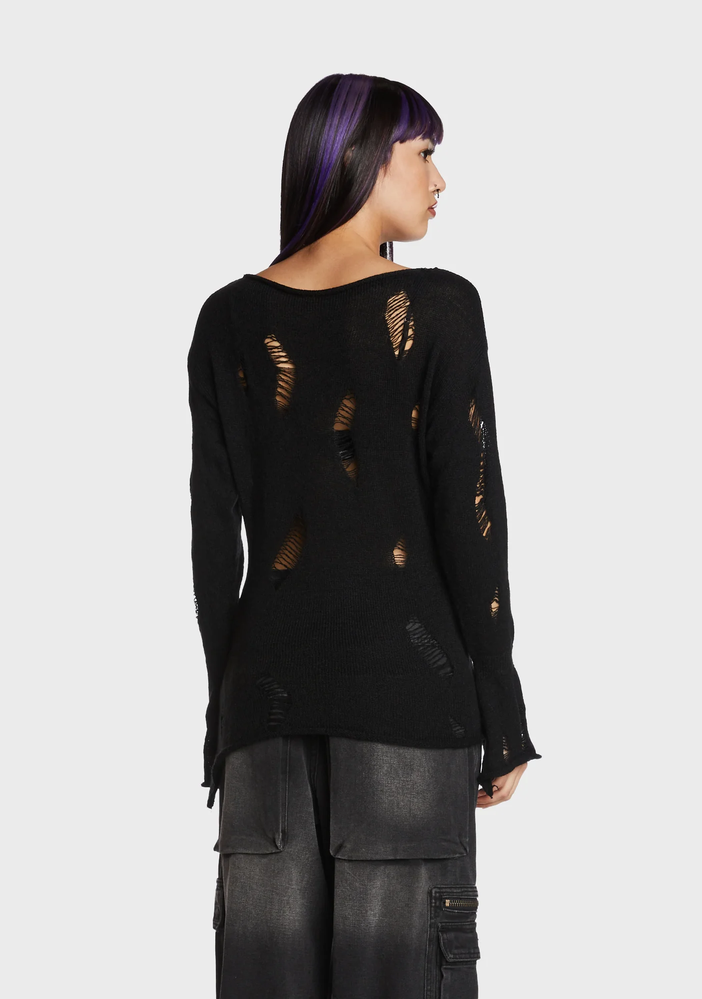Major Underthinker Distressed Sweater - Image 4