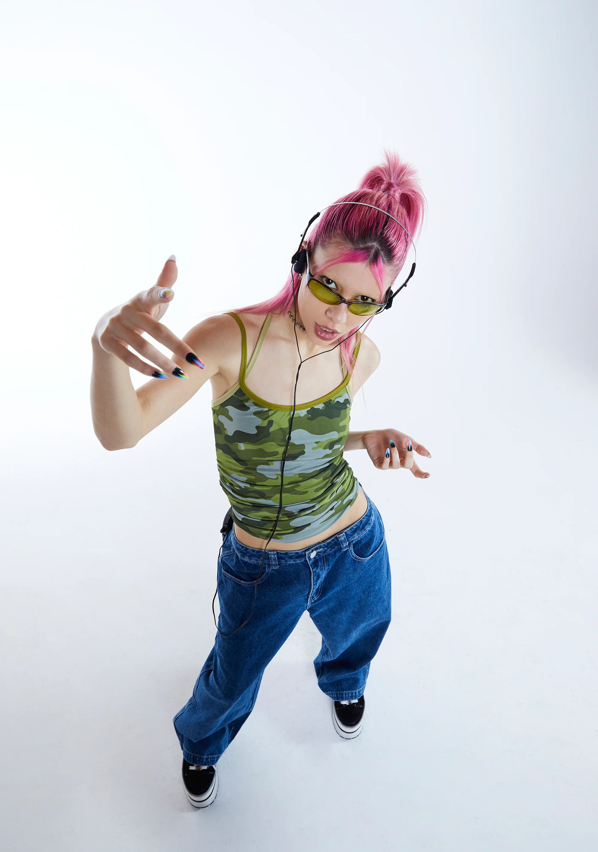 Majorly In Love Reversible Camo Mesh Halter Top - Image 7