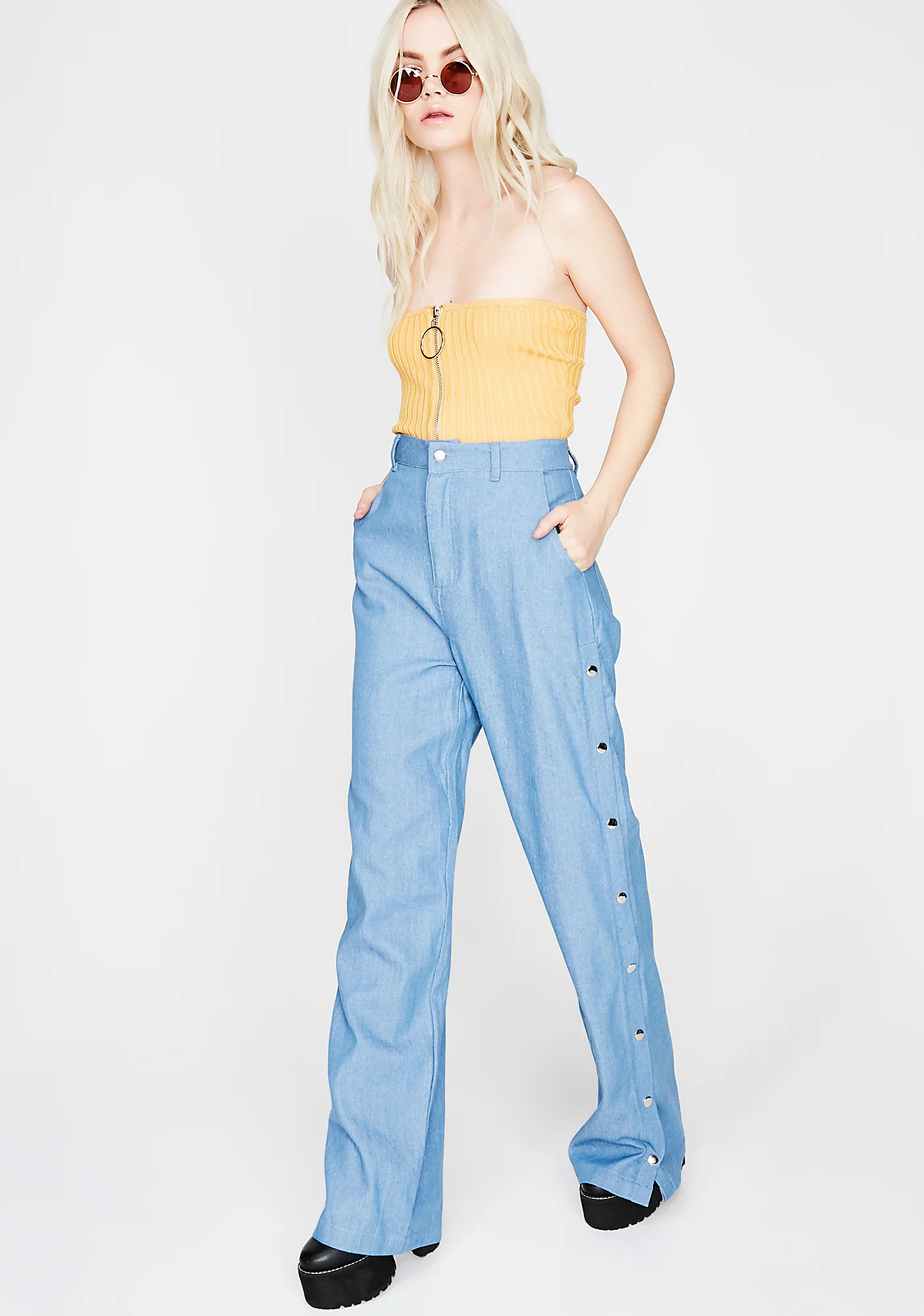 Make It Flow Snap Pants - Image 2