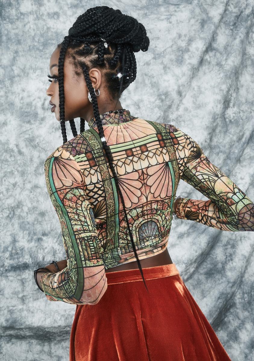 Malice Palace Mock Neck Top - Image 4