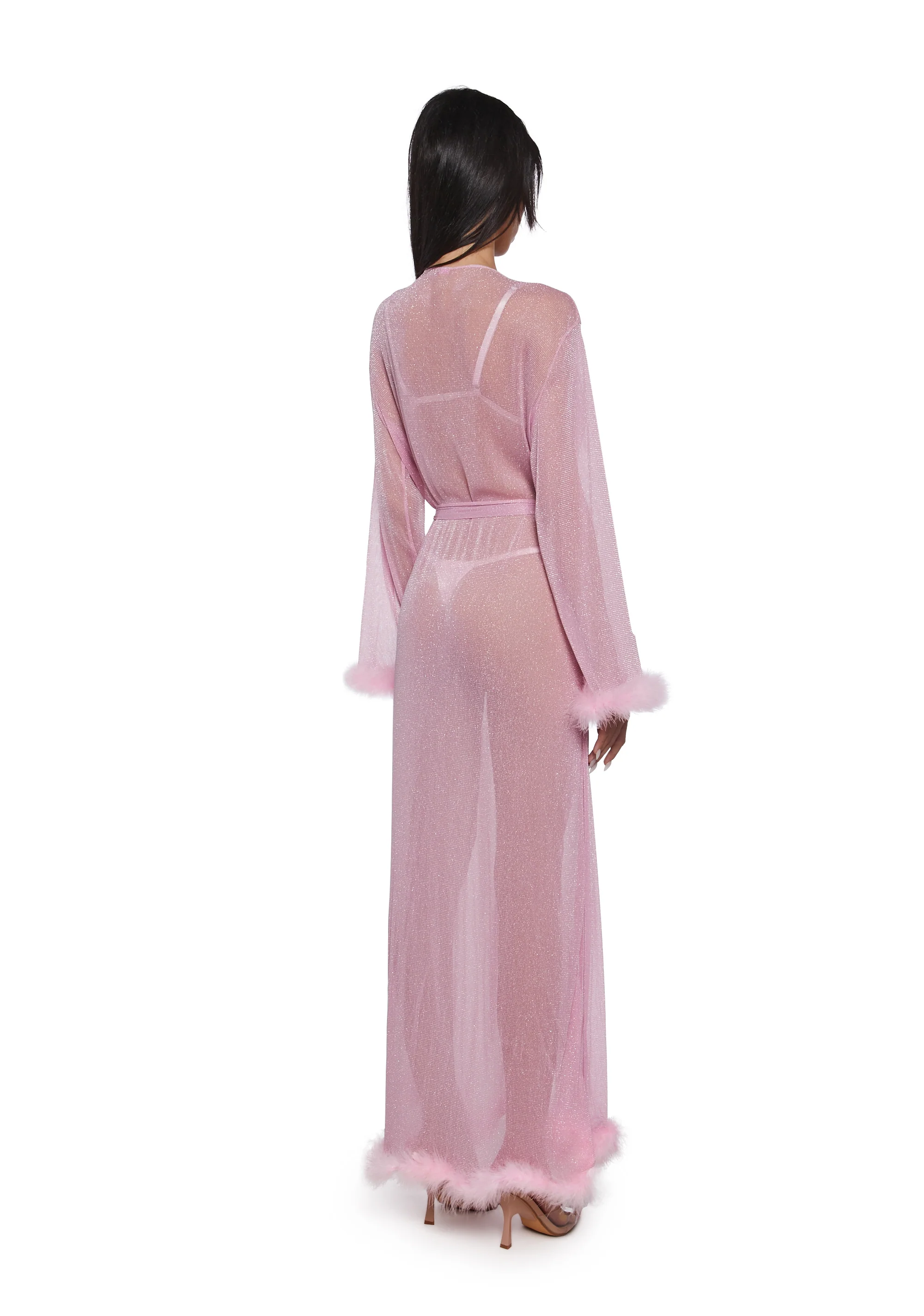 Glam Morning Mesh Robe - Image 4