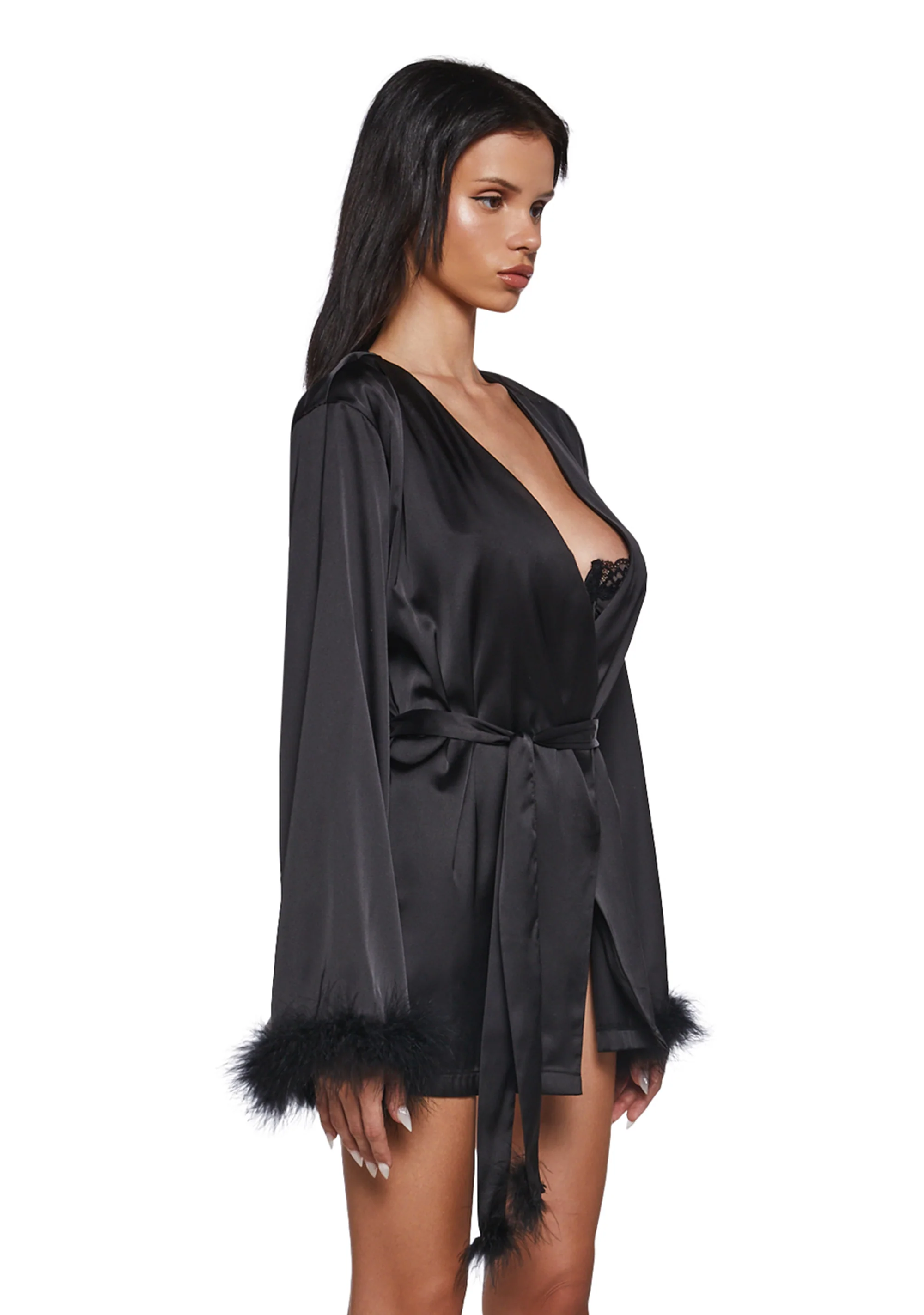 Gothic Stirs Satin Robe - Image 3