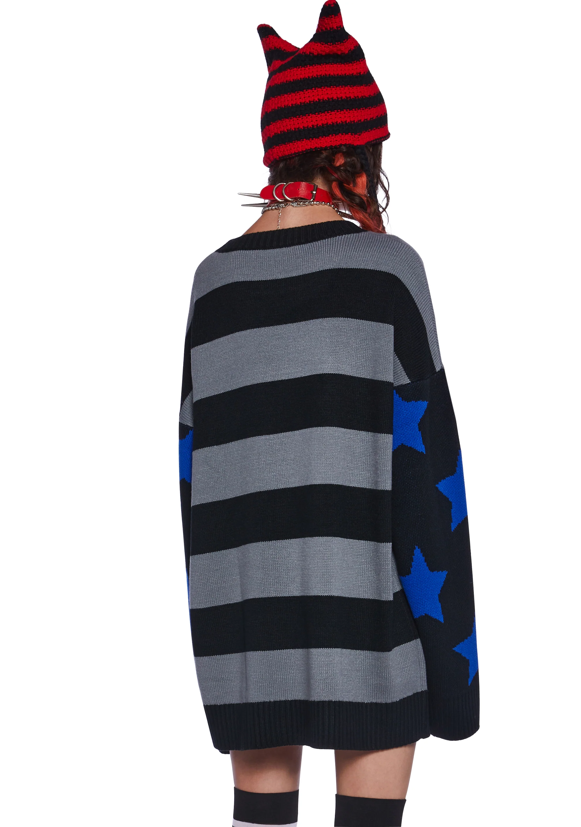 Marcy Striped Oversized Sweater - Image 4
