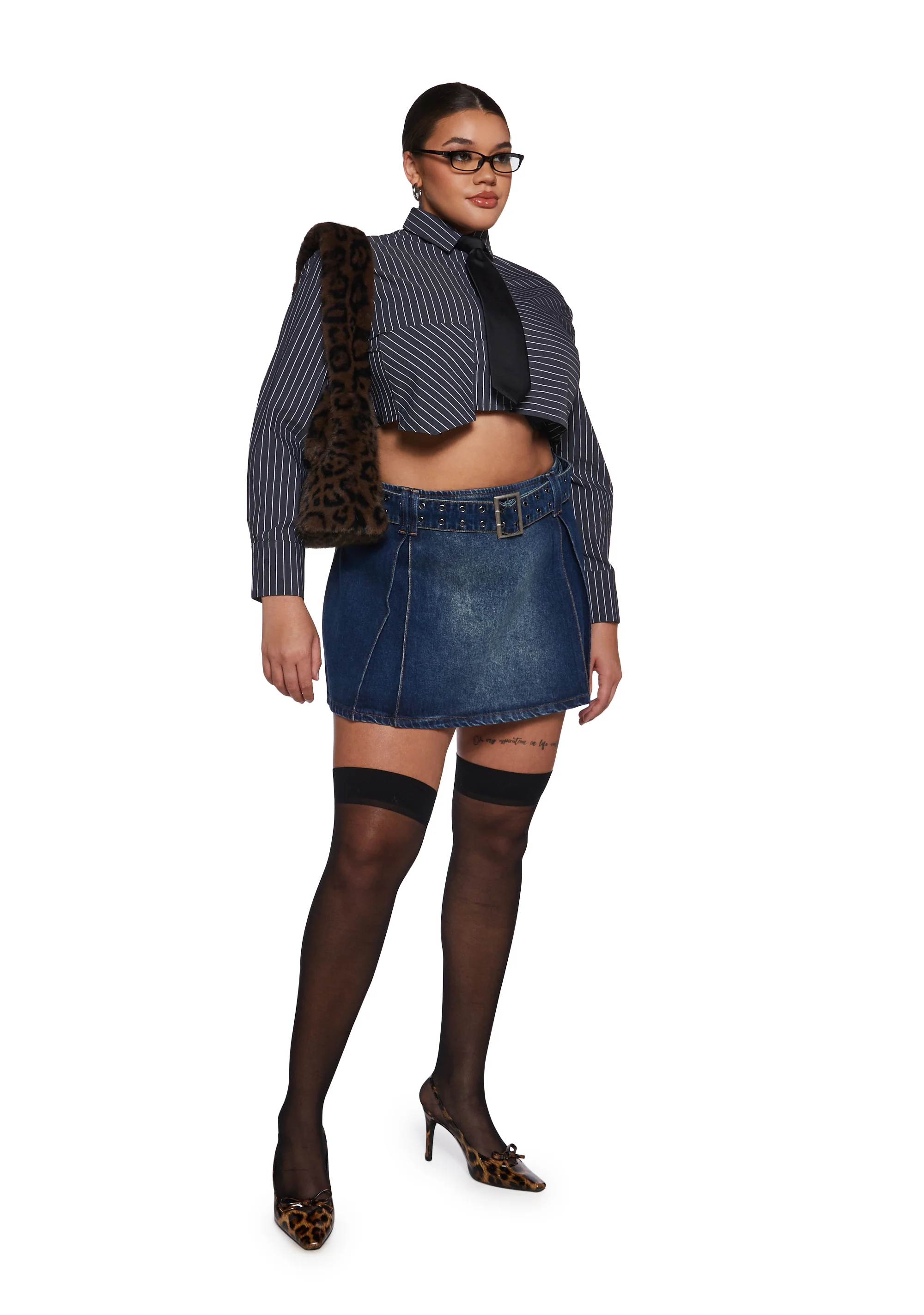 Margie Pleated Mini Skirt - Image 9