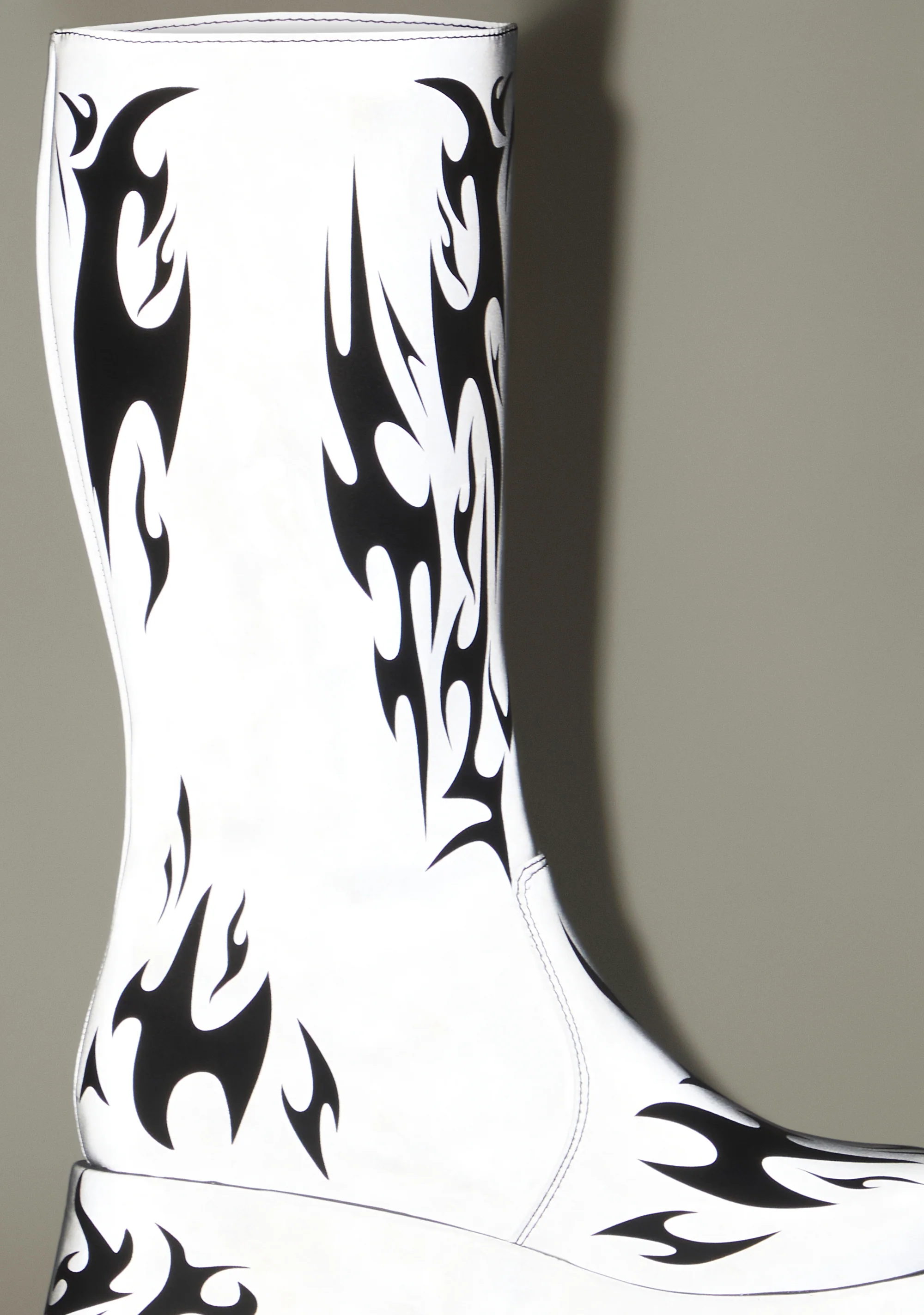 Mark Of The Beast Reflective Platform Boots - Gray - Image 5