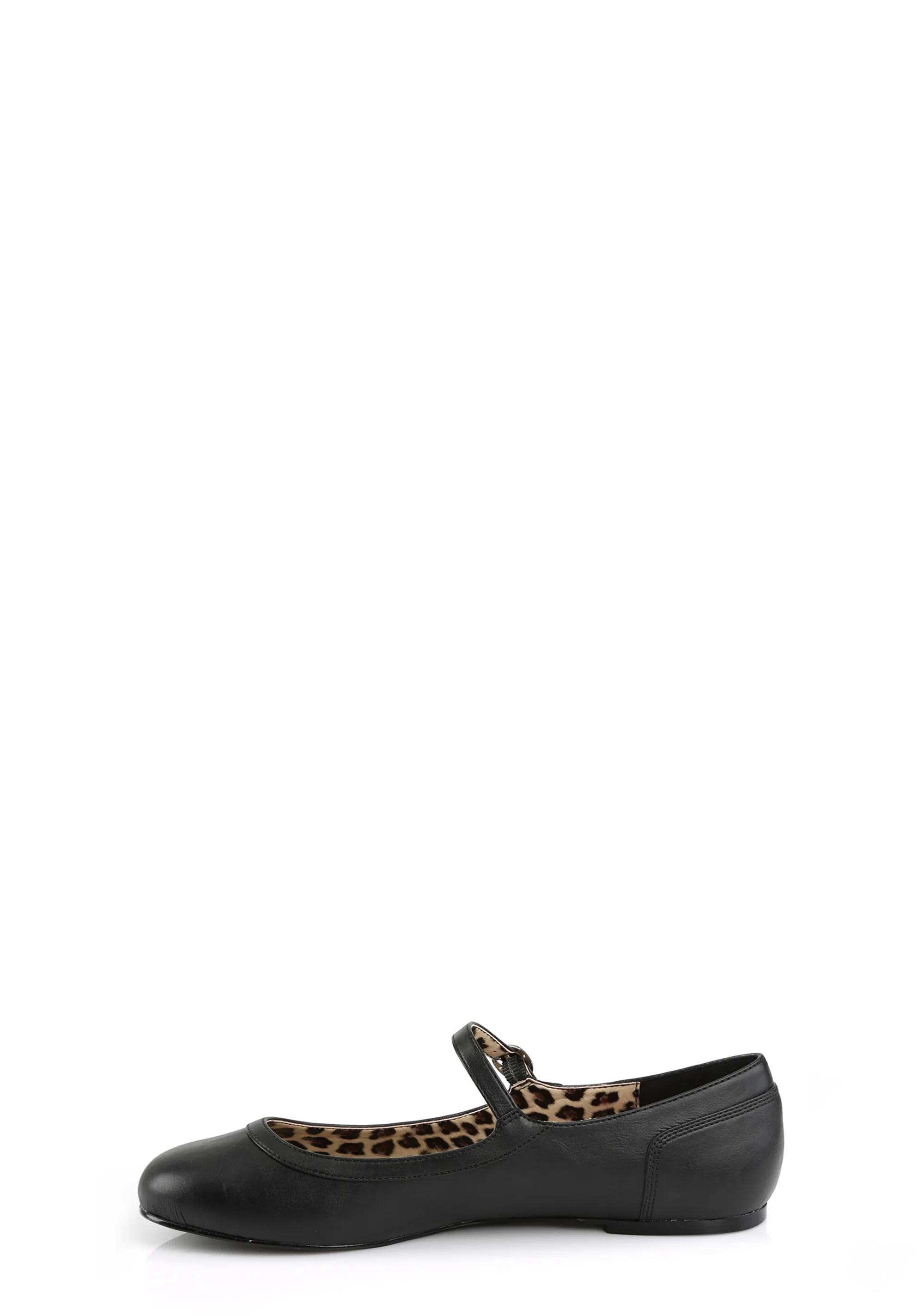 Anna-02 Mary Jane Ballet Flats-Black PU - Image 2