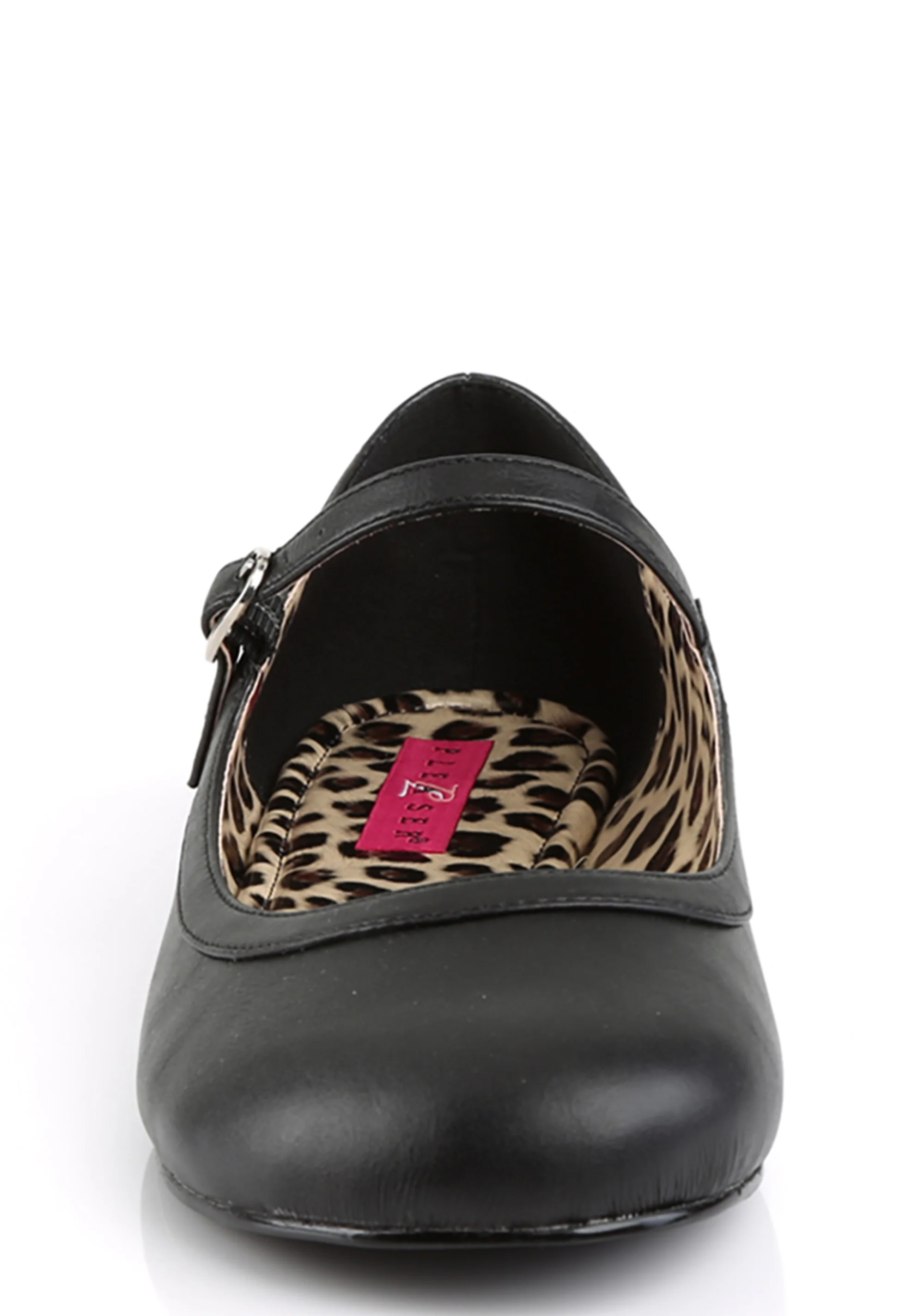 Anna-02 Mary Jane Ballet Flats-Black PU - Image 3