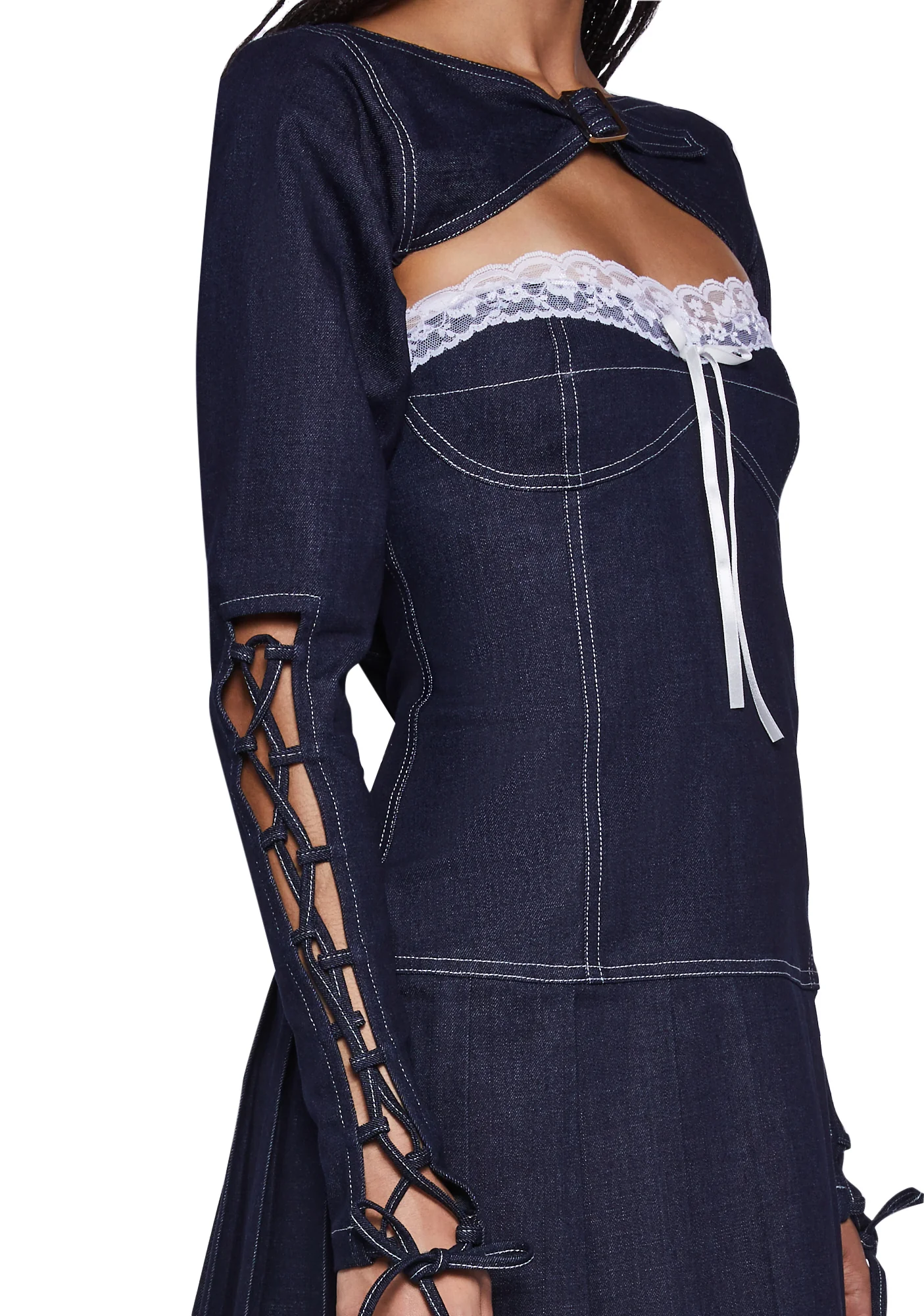 Mary Jane Denim Dress Set - Image 2