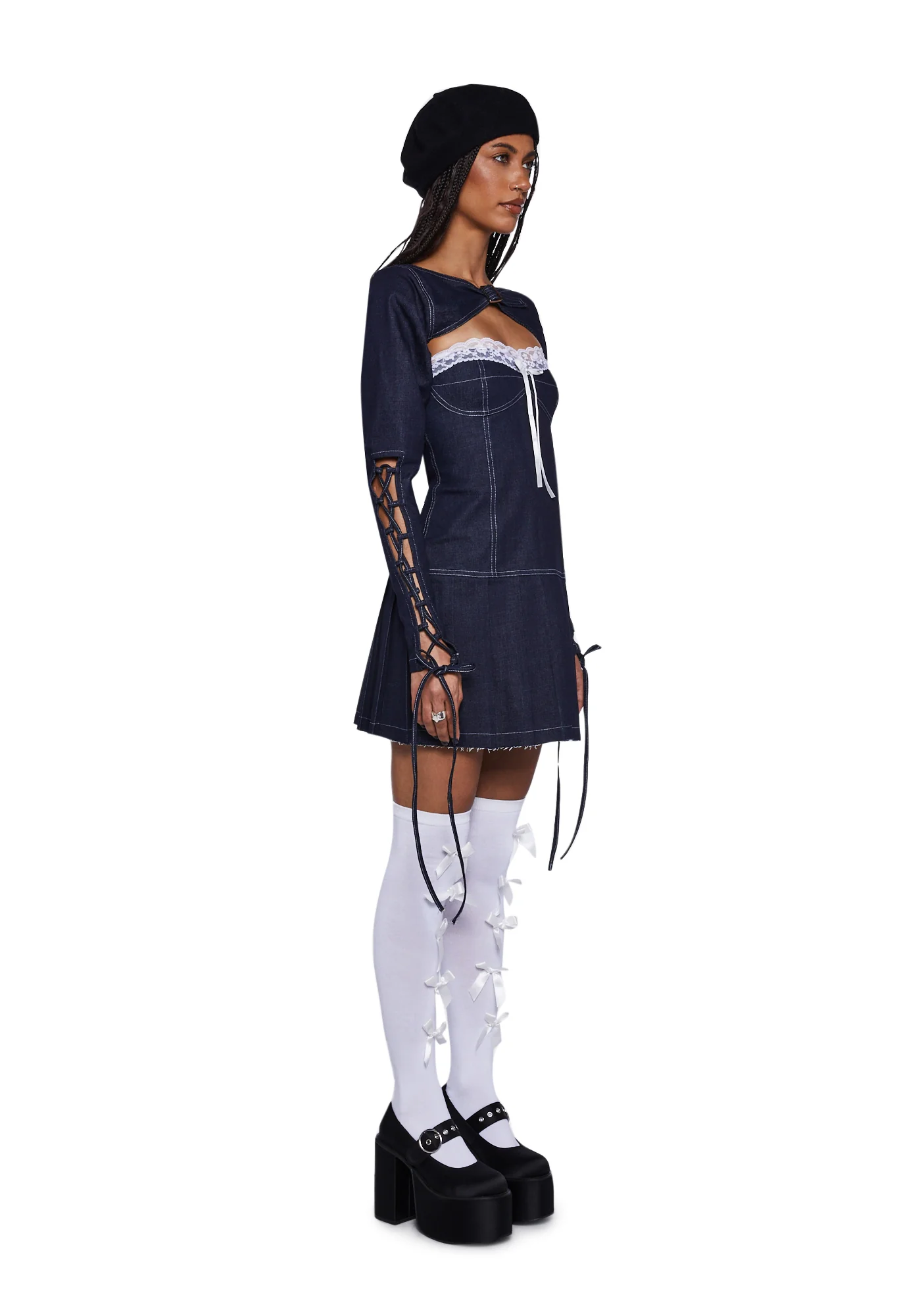 Mary Jane Denim Dress Set - Image 3