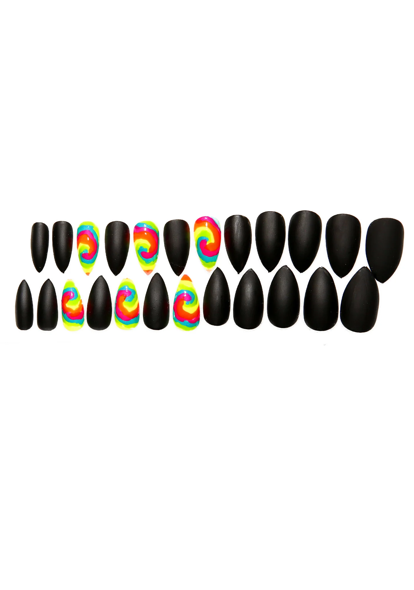 Matte & Tie Dye Nail Set - Image 2