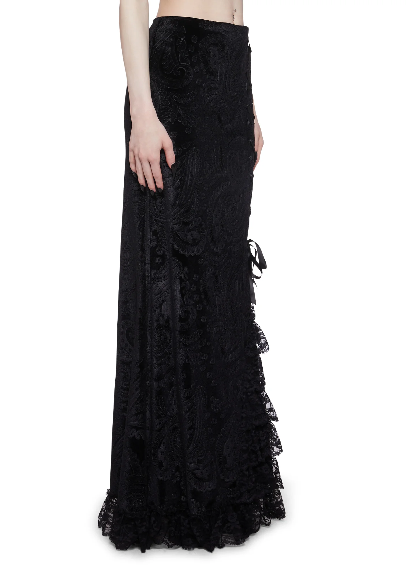 Veiled Sorrows Maxi Skirt - Image 3