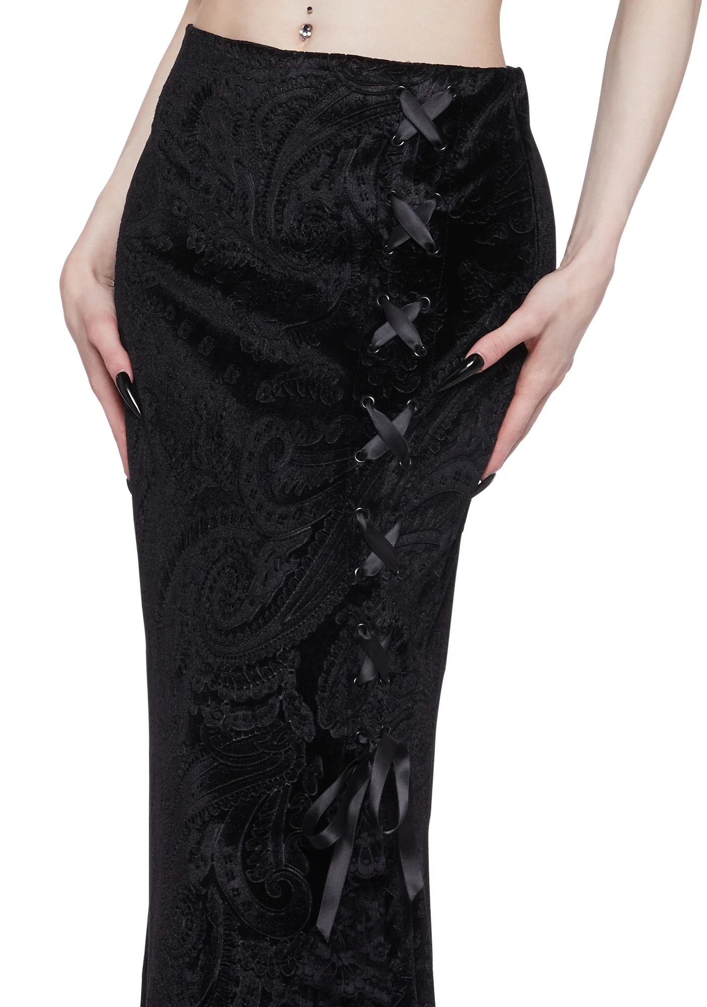 Veiled Sorrows Maxi Skirt - Image 5