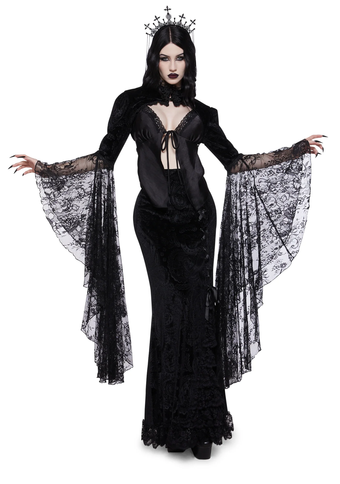 Veiled Sorrows Maxi Skirt - Image 6