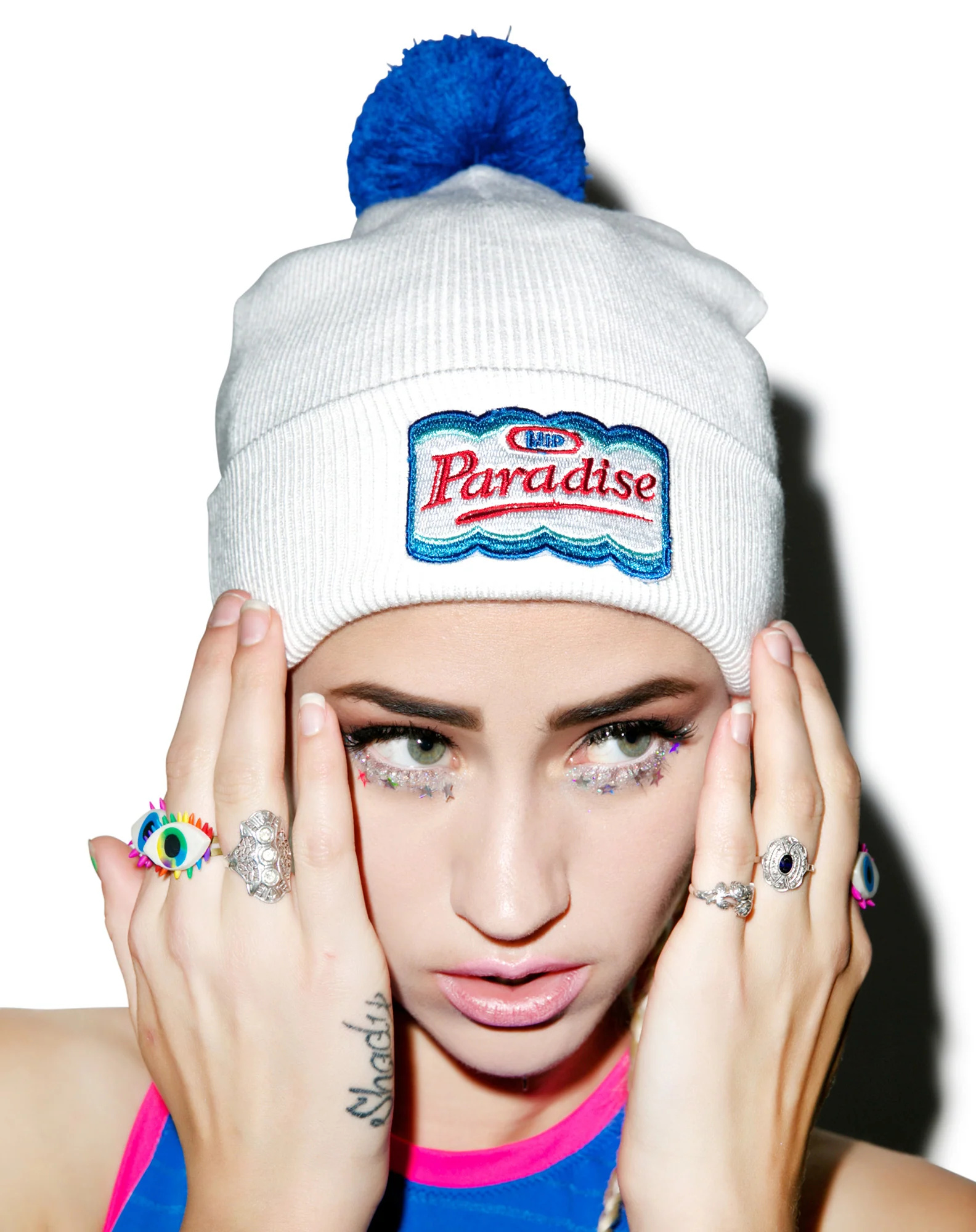 Mayo Pom Pom Beanie - Image 5