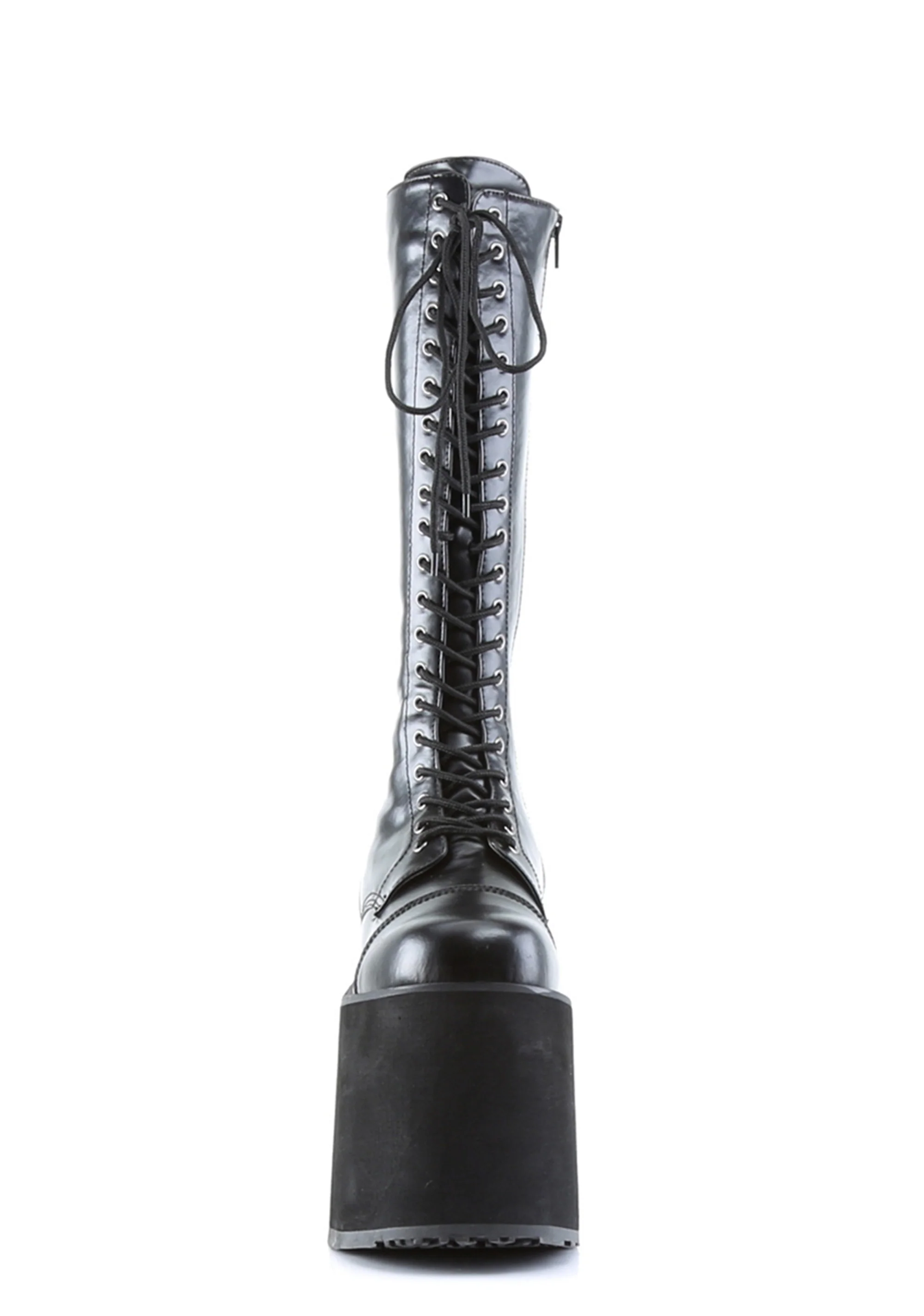 Mega-602 Platform Knee High Combat Boots - Image 2