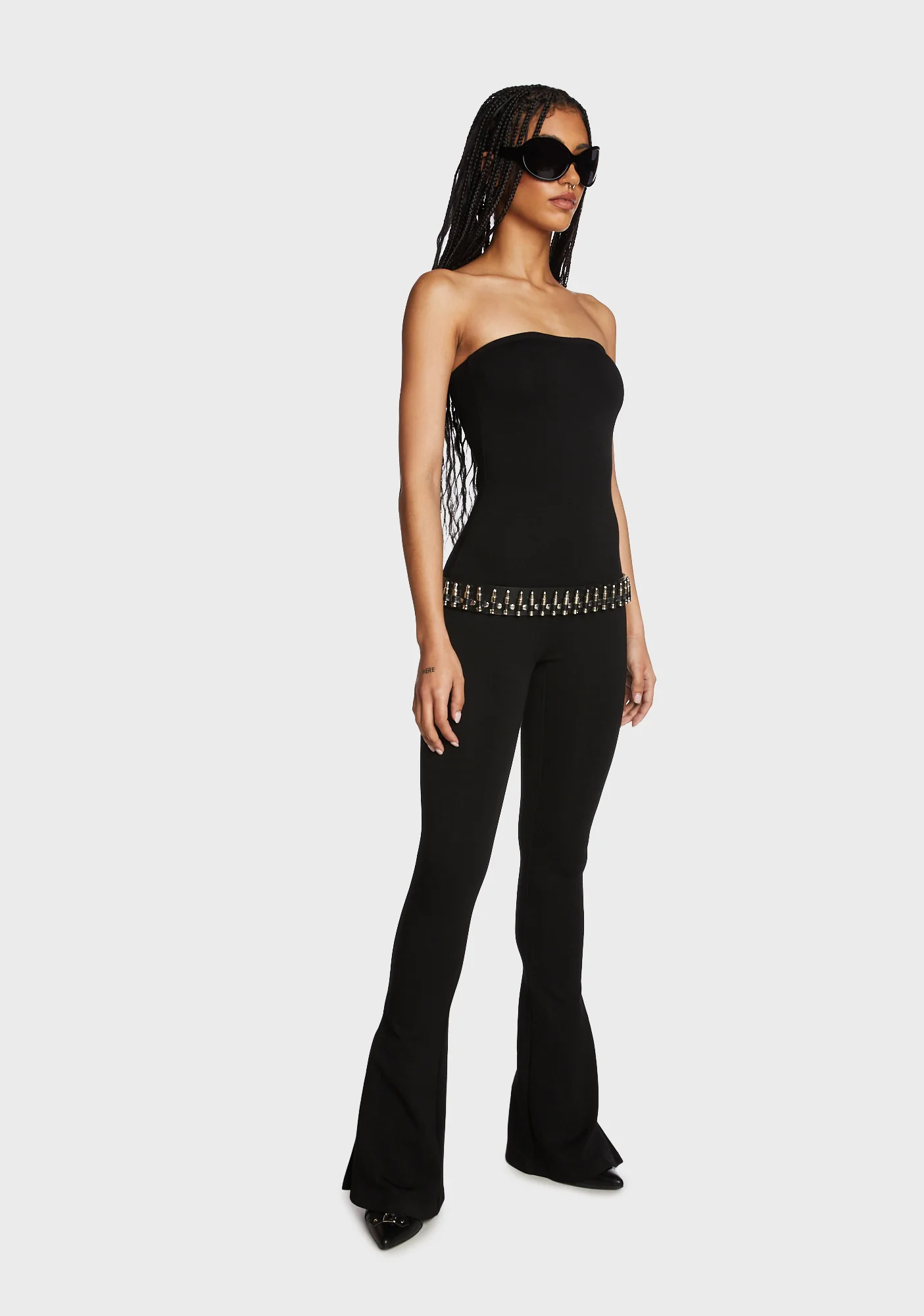 Melina Side Slits Flared Jumpsuit - Image 3