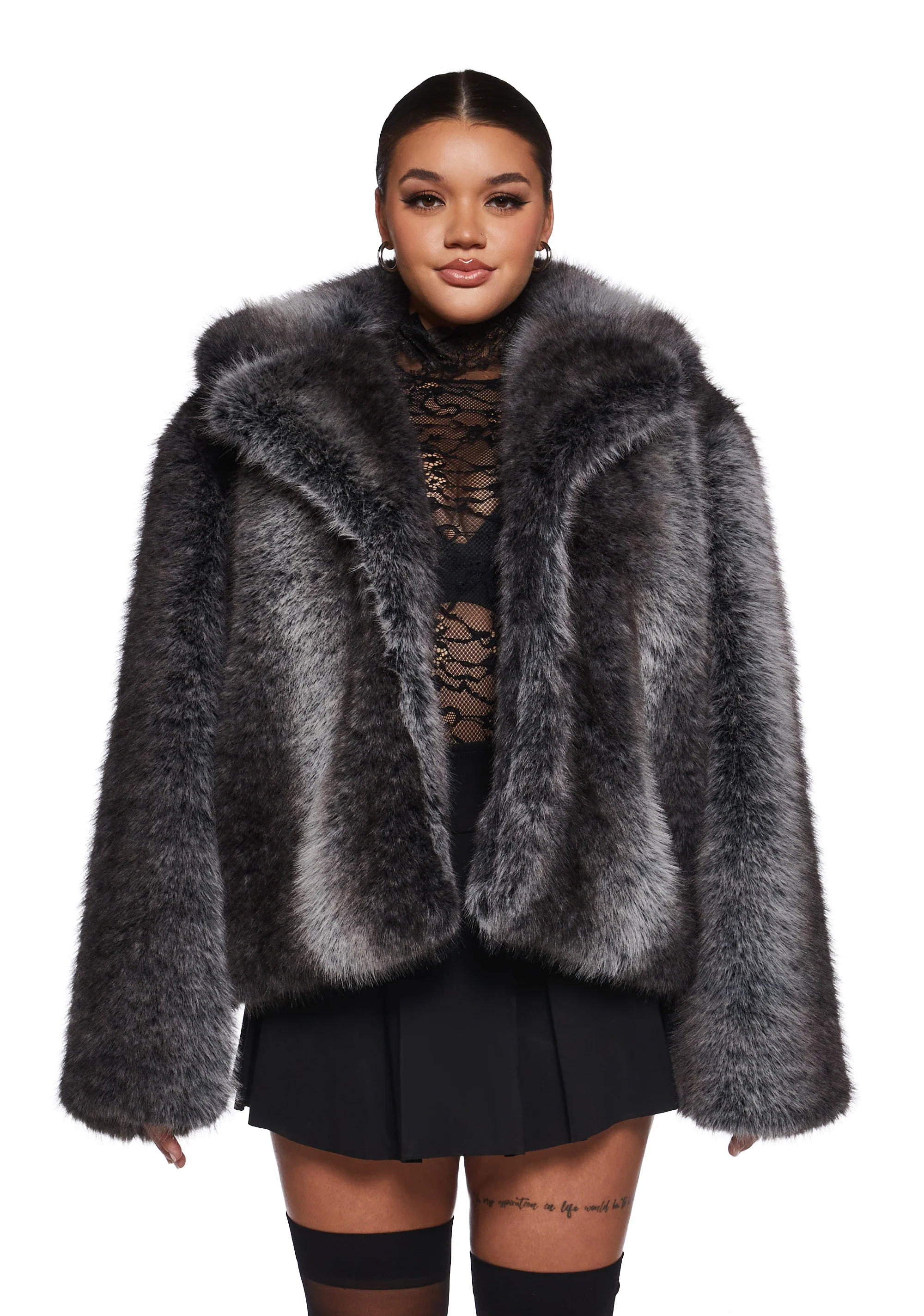 Melora Faux Fur Coat - Image 2