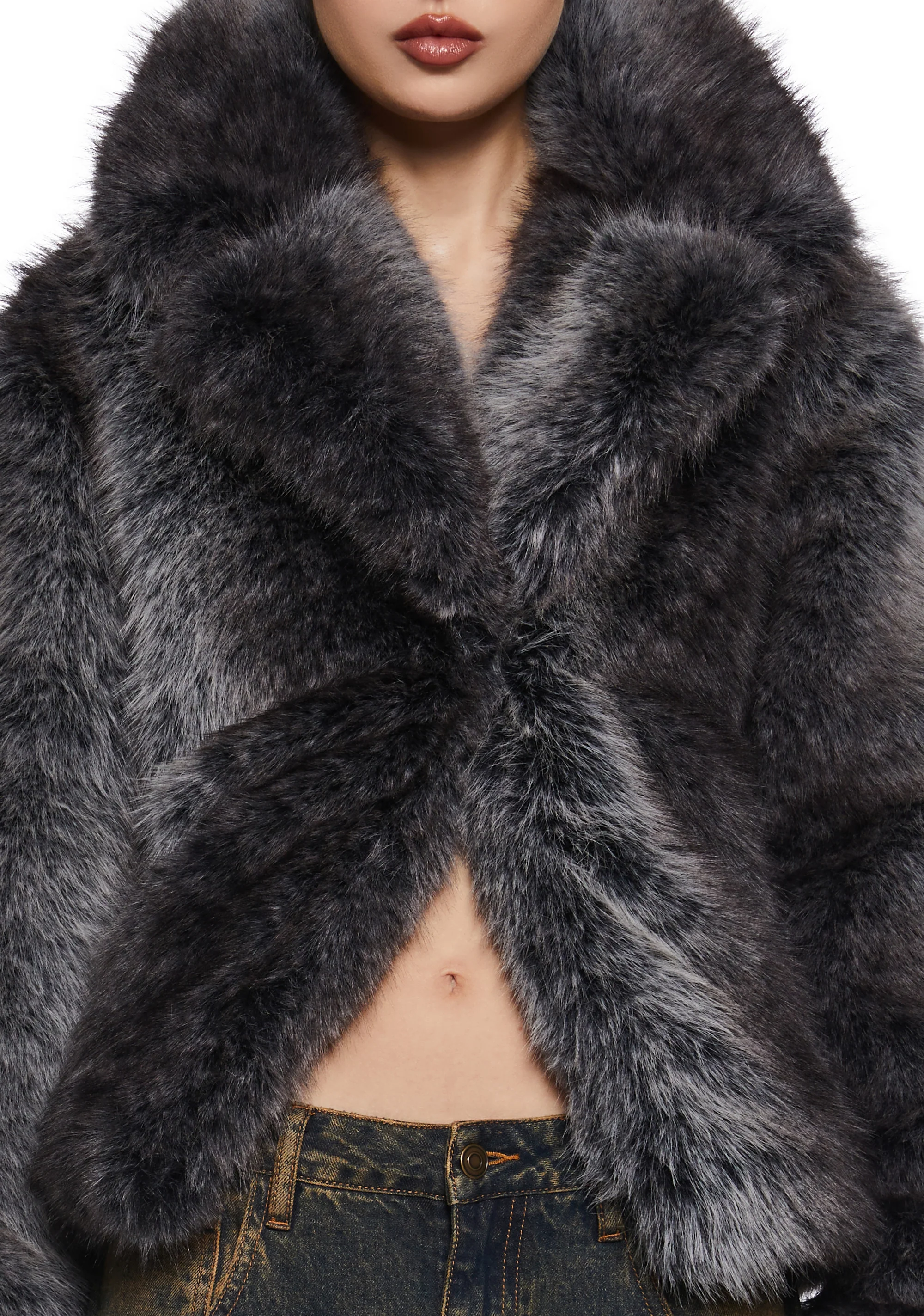 Melora Faux Fur Coat - Image 5
