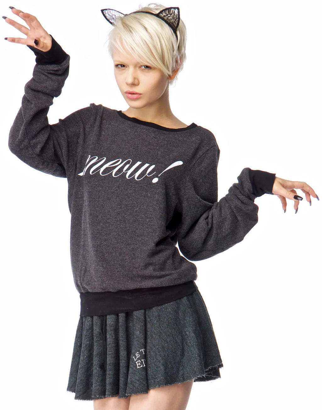 Meow! Baggy Beach Jumper - Image 5