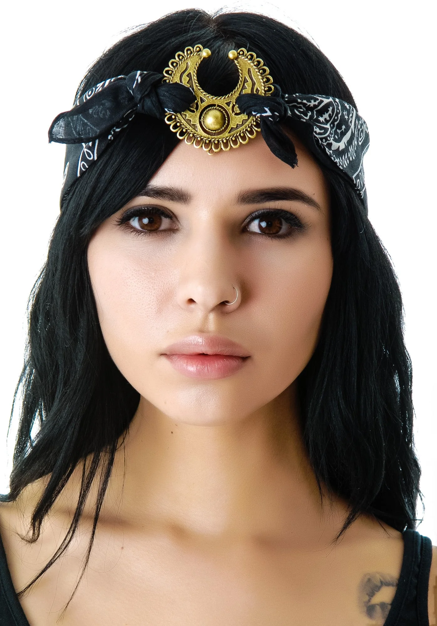 Mercutio Scarf Headpiece - Purple - Image 10