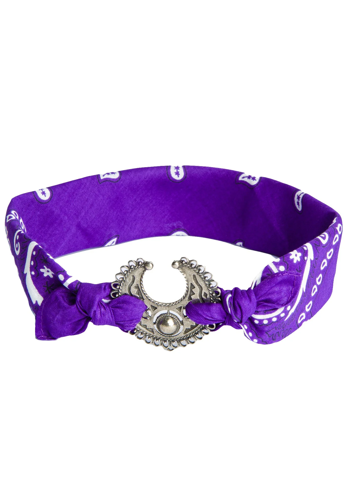 Mercutio Scarf Headpiece - Purple - Image 4