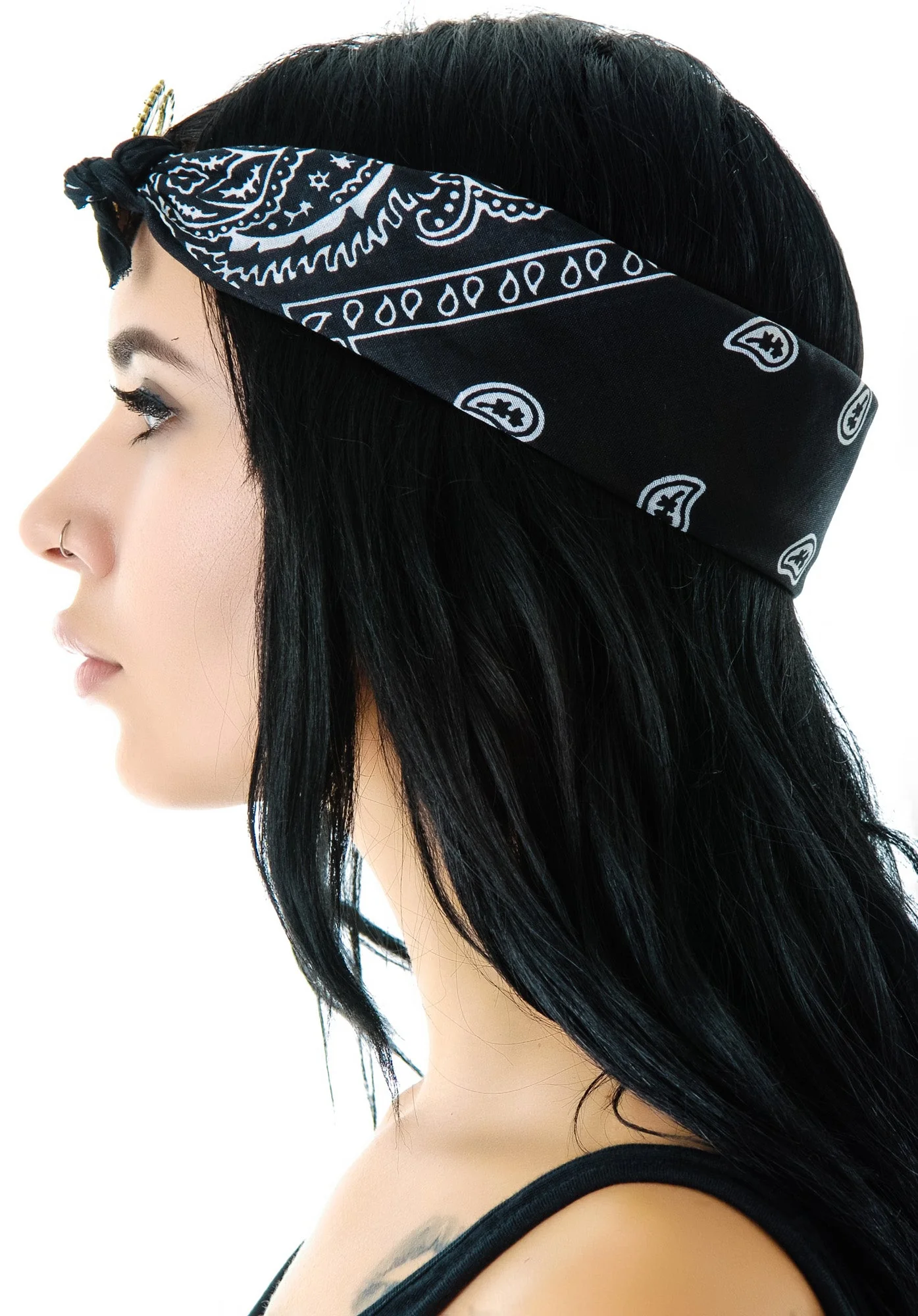 Mercutio Scarf Headpiece - Red - Image 8