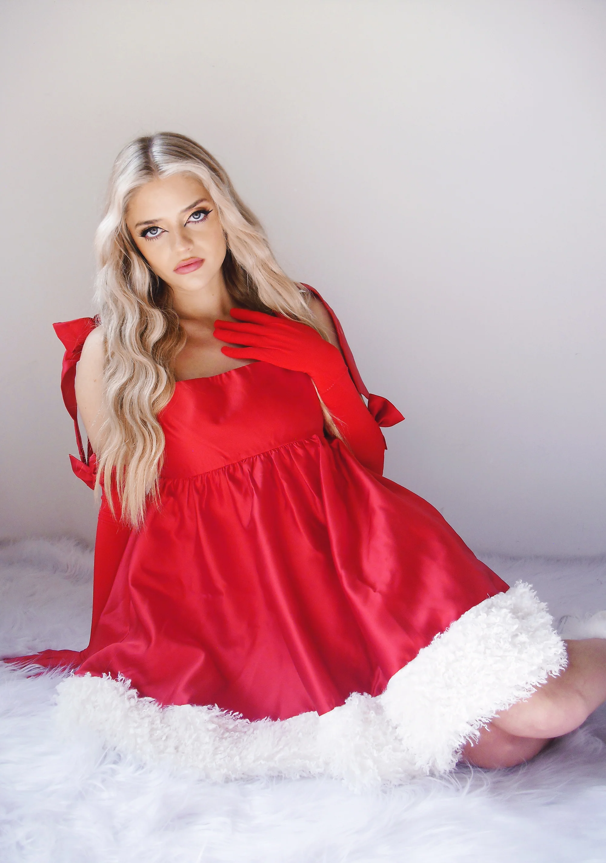 Merry Provocative Babydoll Dress And Gloves Set - Image 6