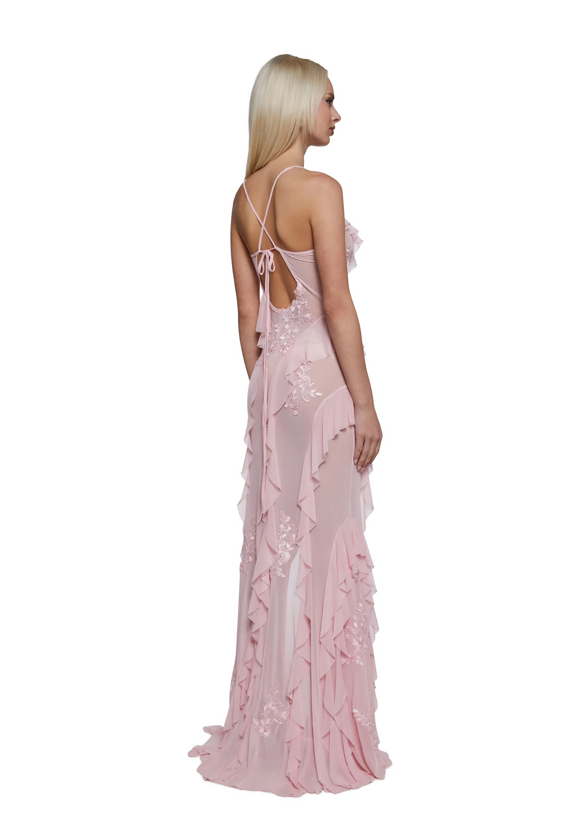 Rebel Mon Amour Maxi Dress - Pink - Image 3