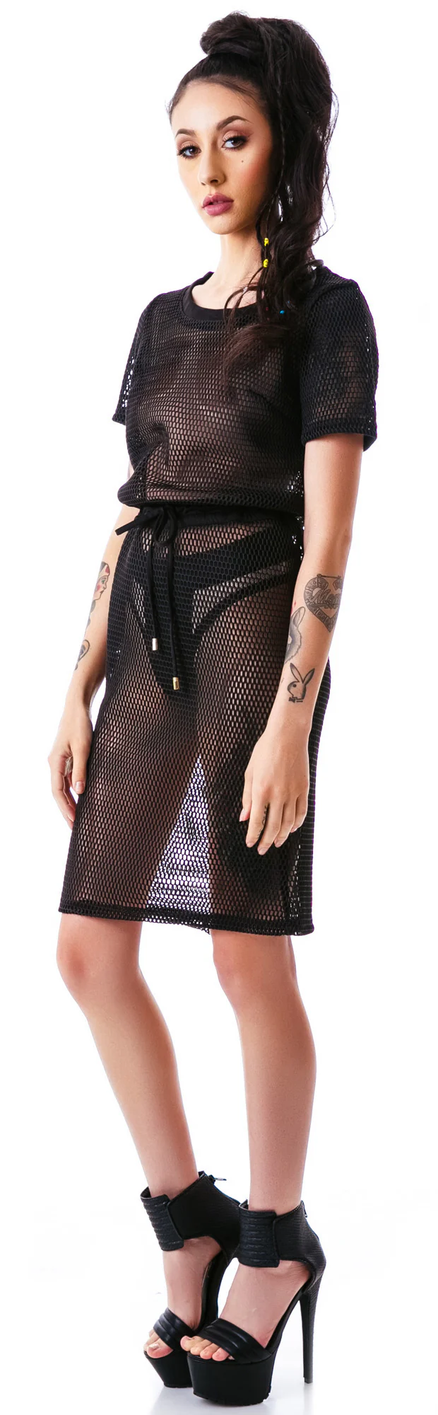 Meshy Ways Drawstring Dress - Image 6