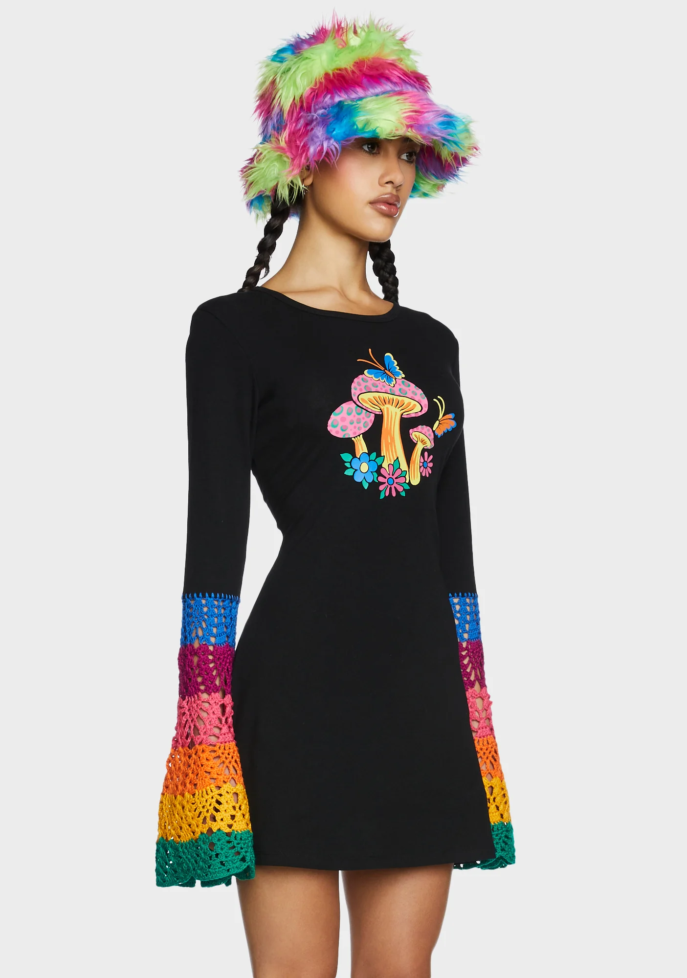Messing With Magic Bell Sleeve Dress - Image 3