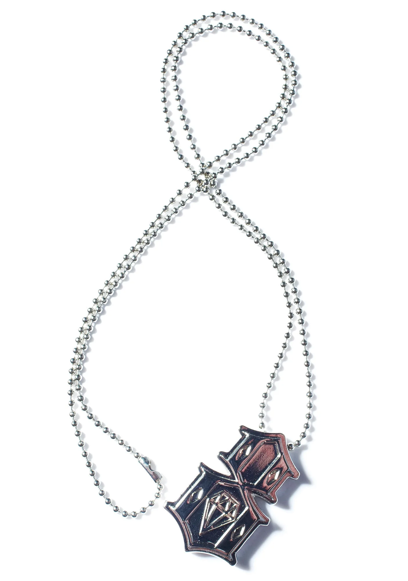 Metal 8 Necklace - Gold - Image 4