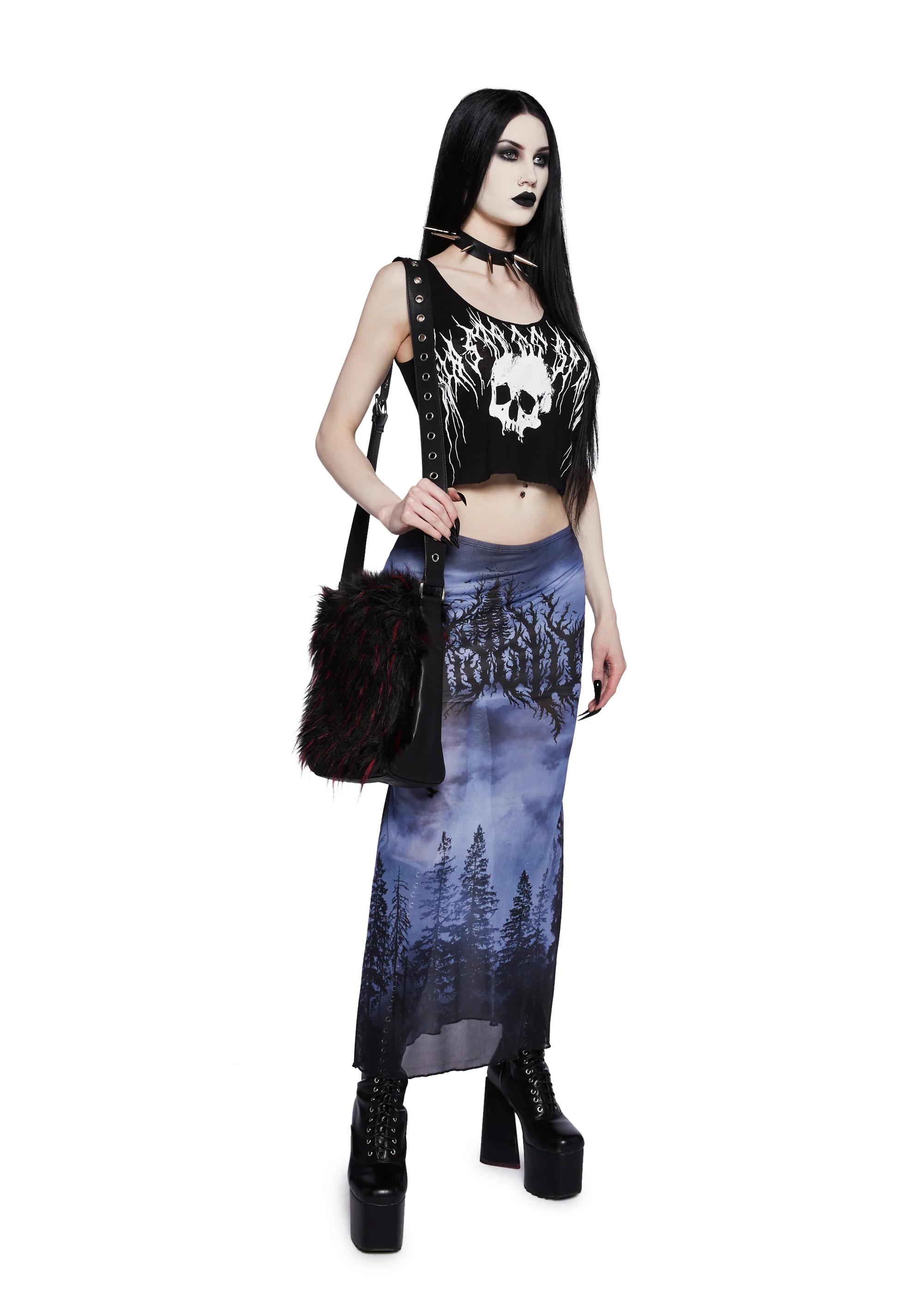 Metal Forest Maxi Skirt - Image 2