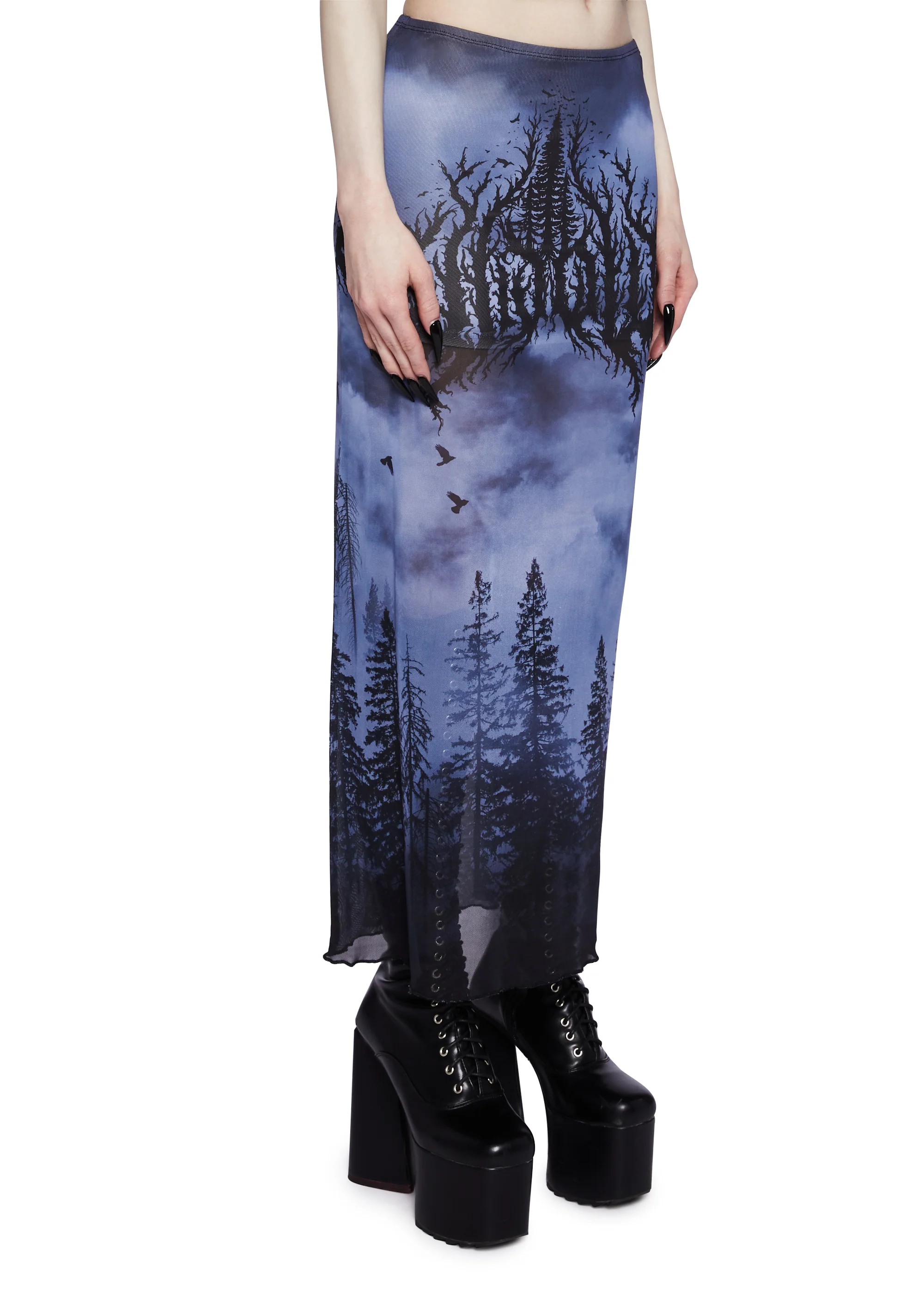 Metal Forest Maxi Skirt - Image 3