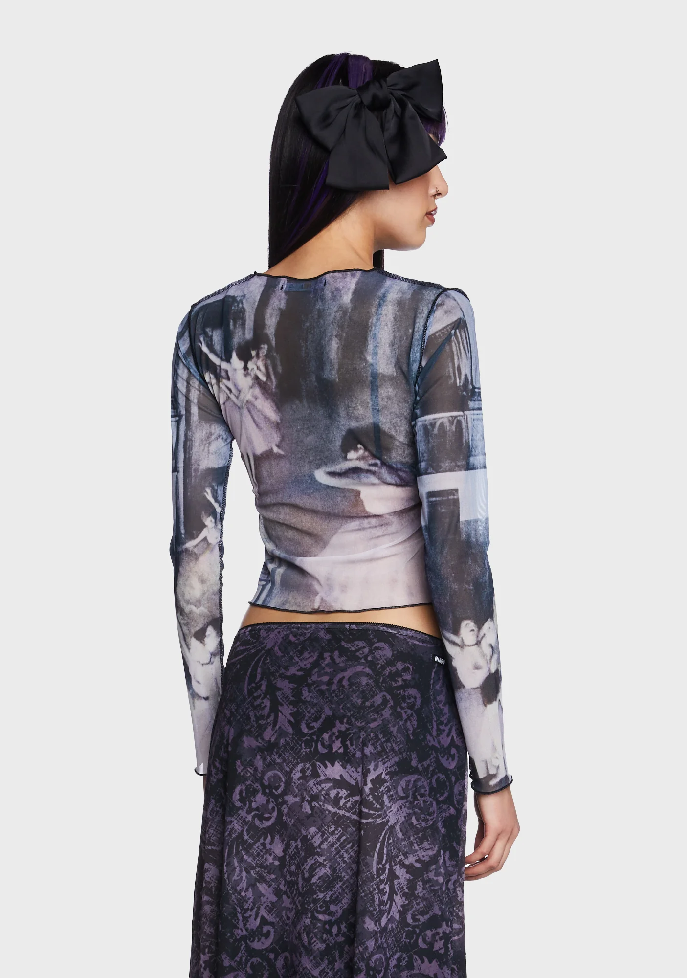 Midnight Dancing Mesh Top - Image 4