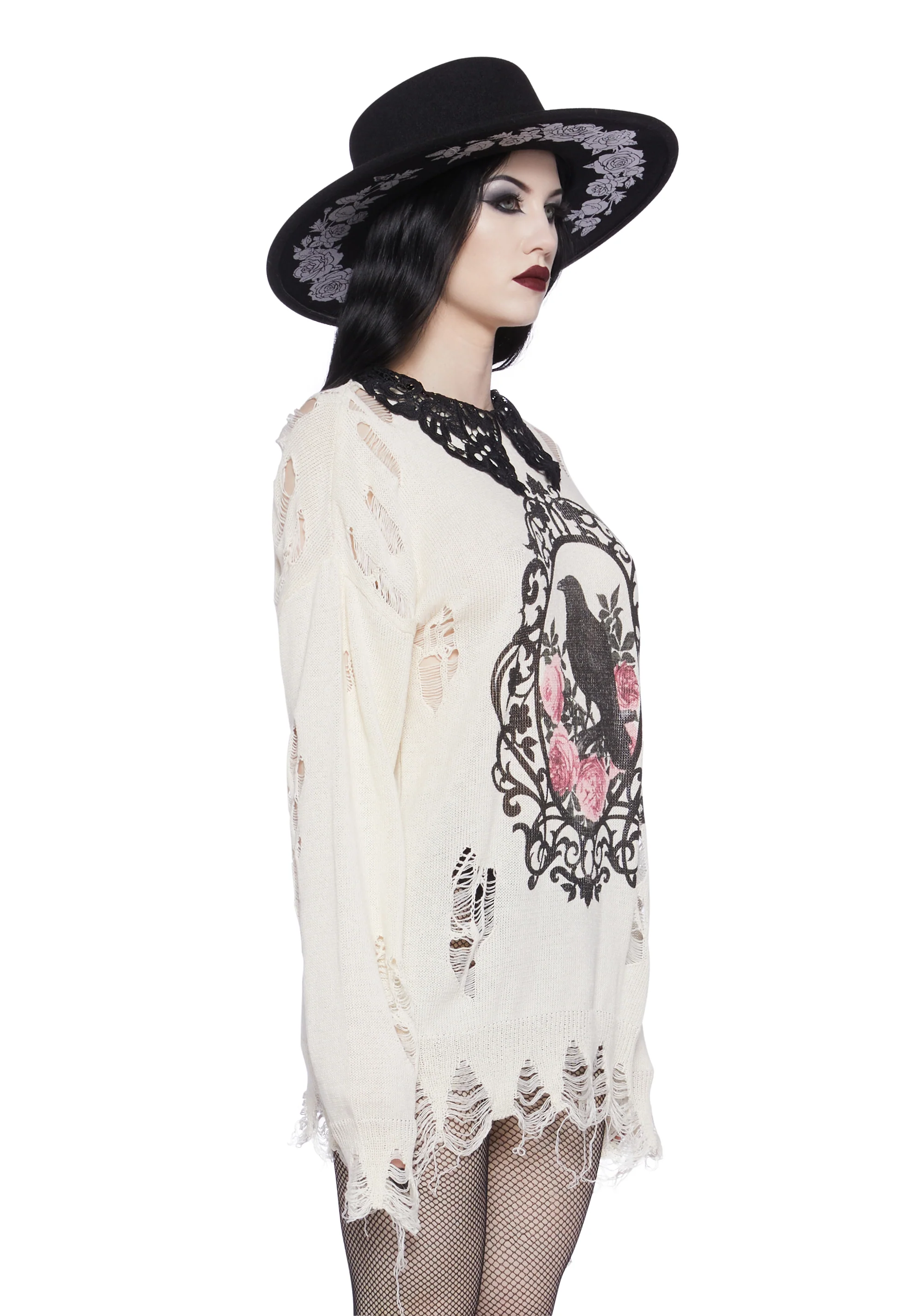 Midnight Dreary Distressed Sweater - Image 2
