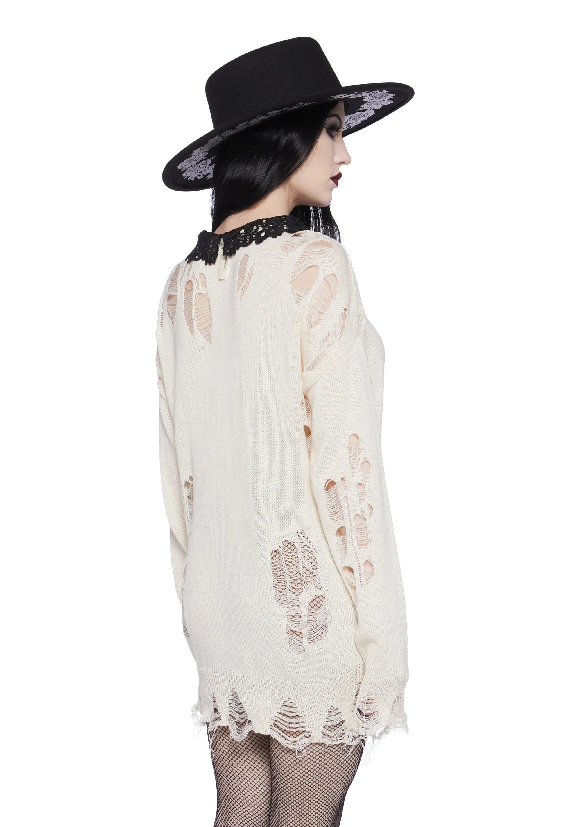 Midnight Dreary Distressed Sweater - Image 4