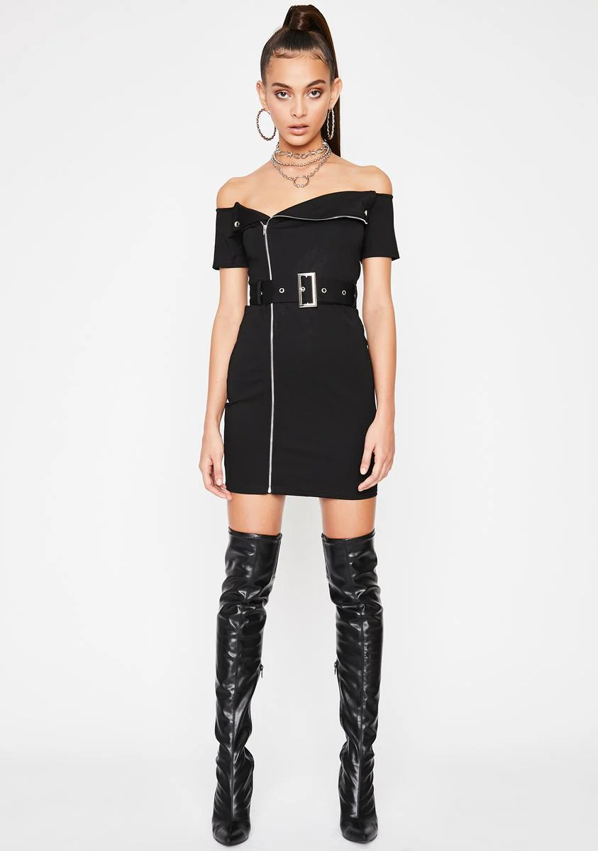 Midnight Ghost Ryder Moto Dress - Image 3