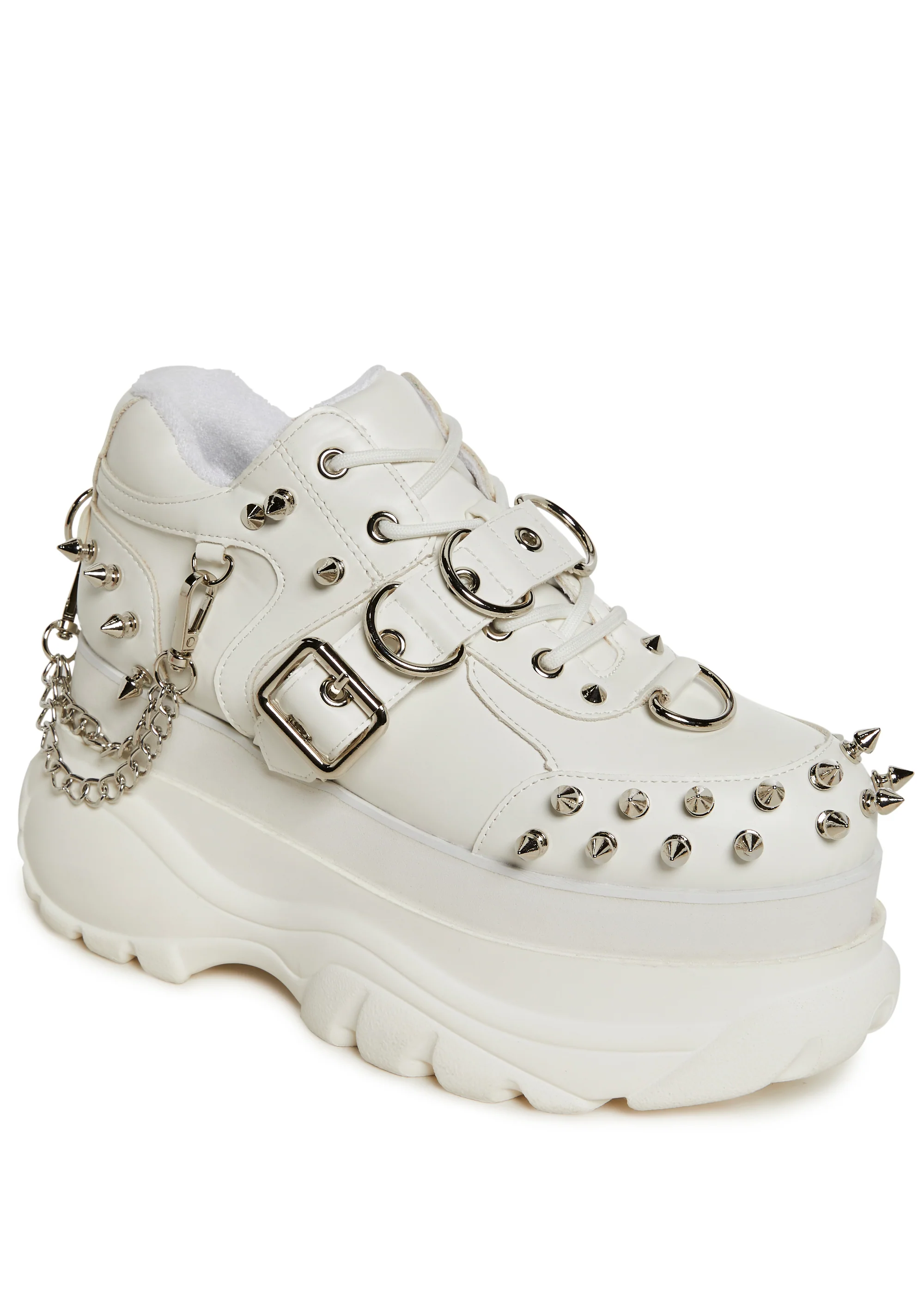 Midnight Pit Spiked Sneaker - White - Image 2
