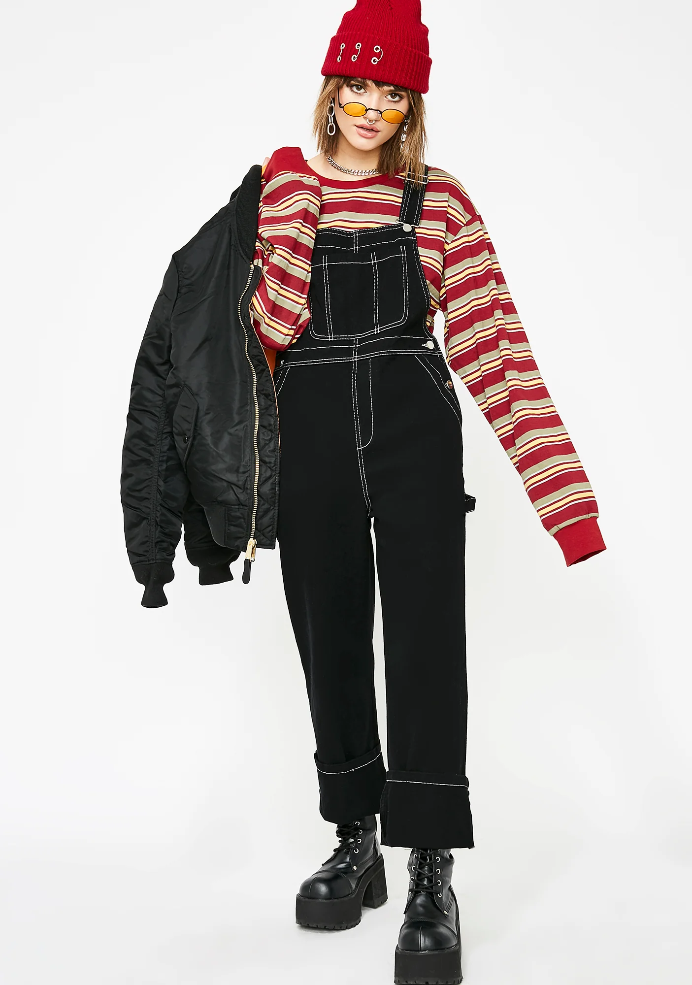Midnight The Homie Baggy Overalls - Image 3