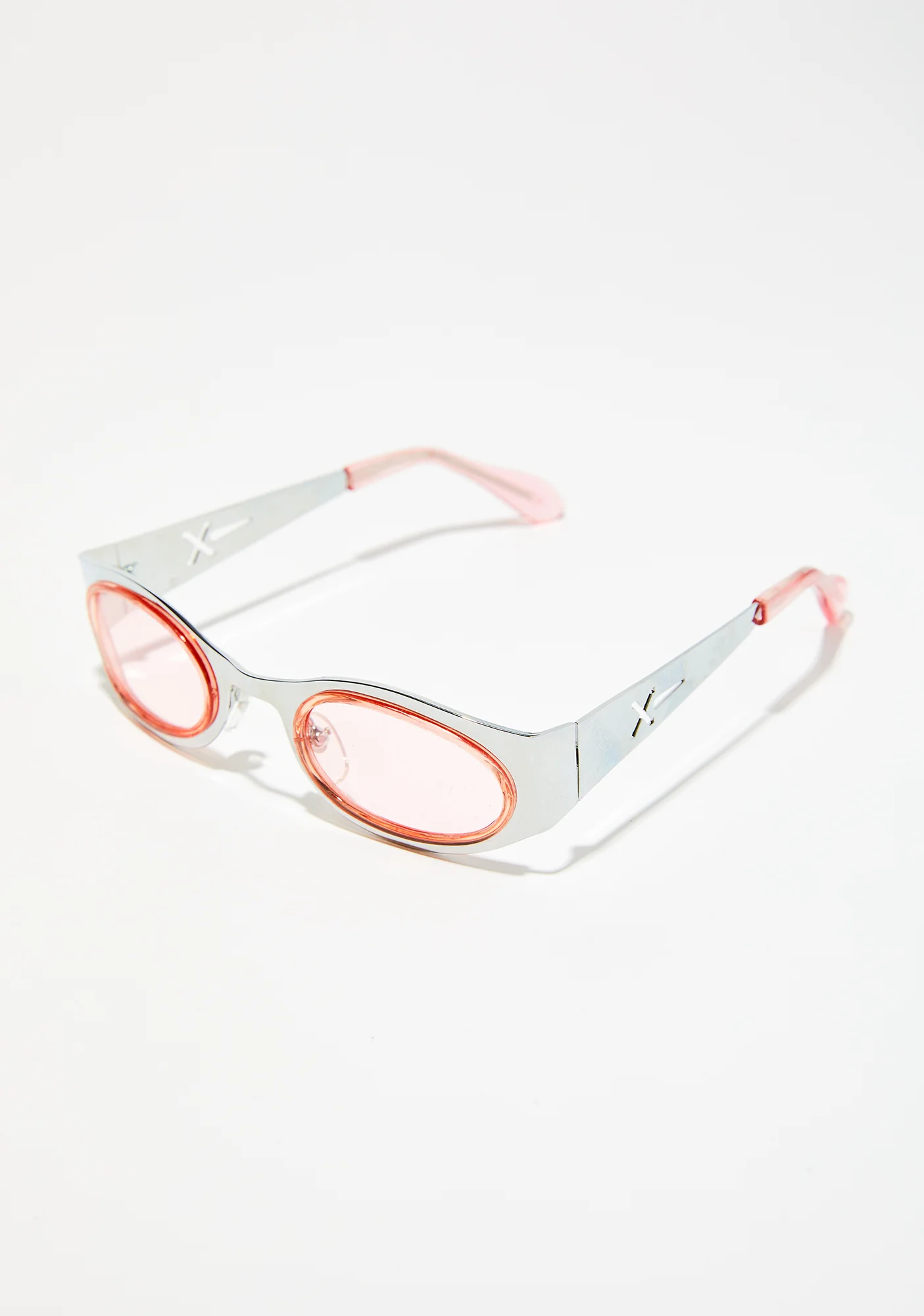 Millennial Metal Clear Sunglasses - Image 4