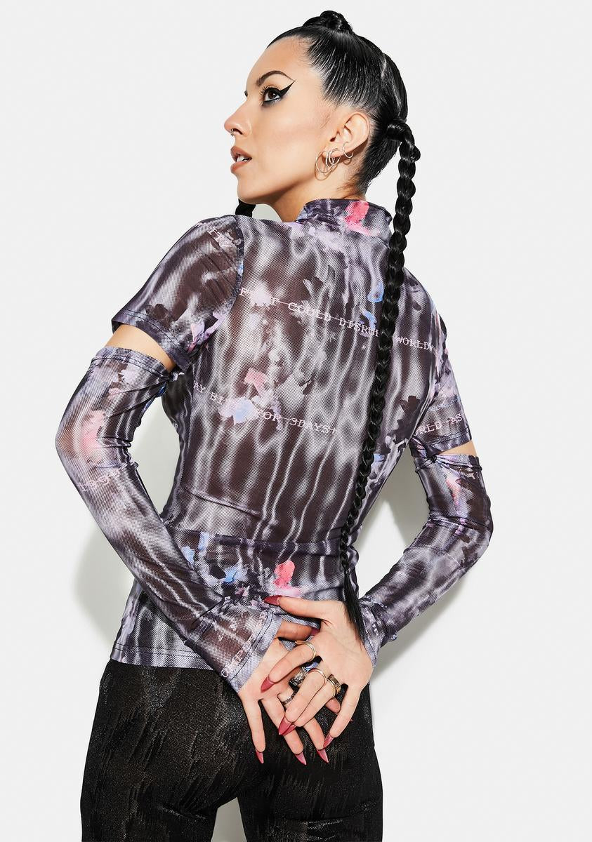 Millennium E-Worm High Neck Mesh Top - Image 4