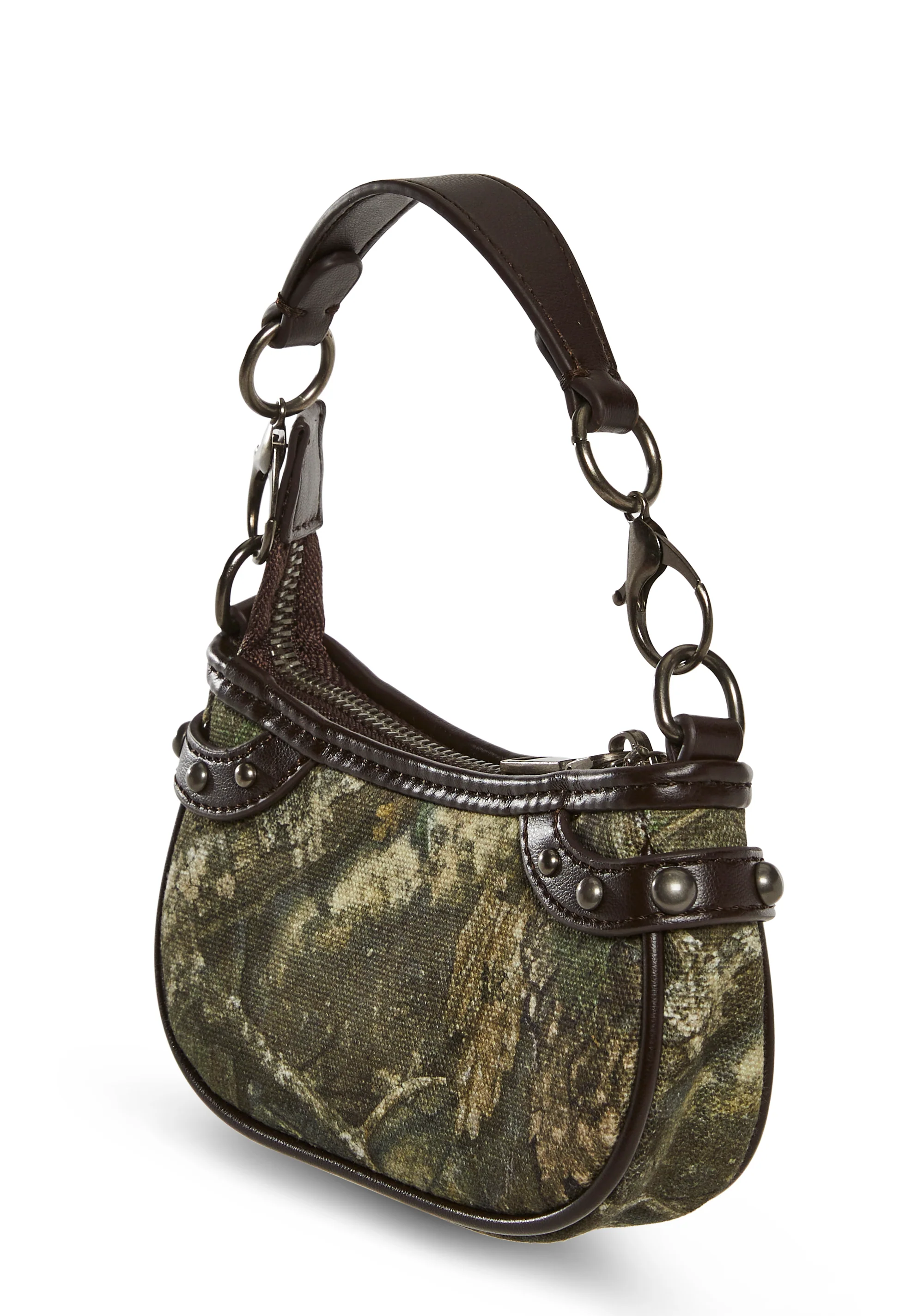 Camo Studded Shoulder Bag - Image 4