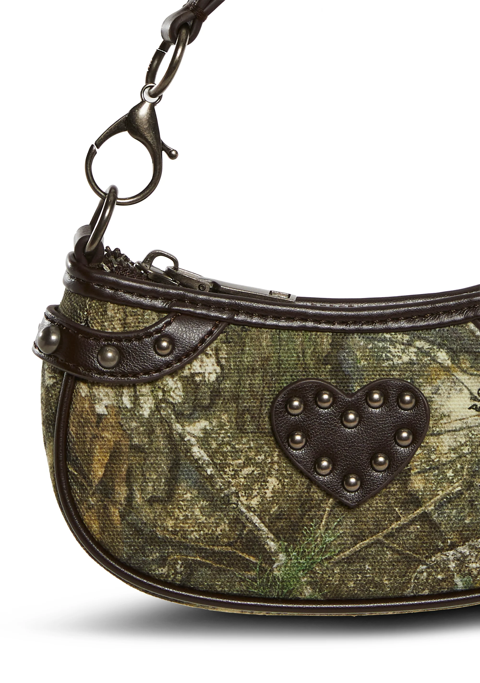 Camo Studded Shoulder Bag - Image 5