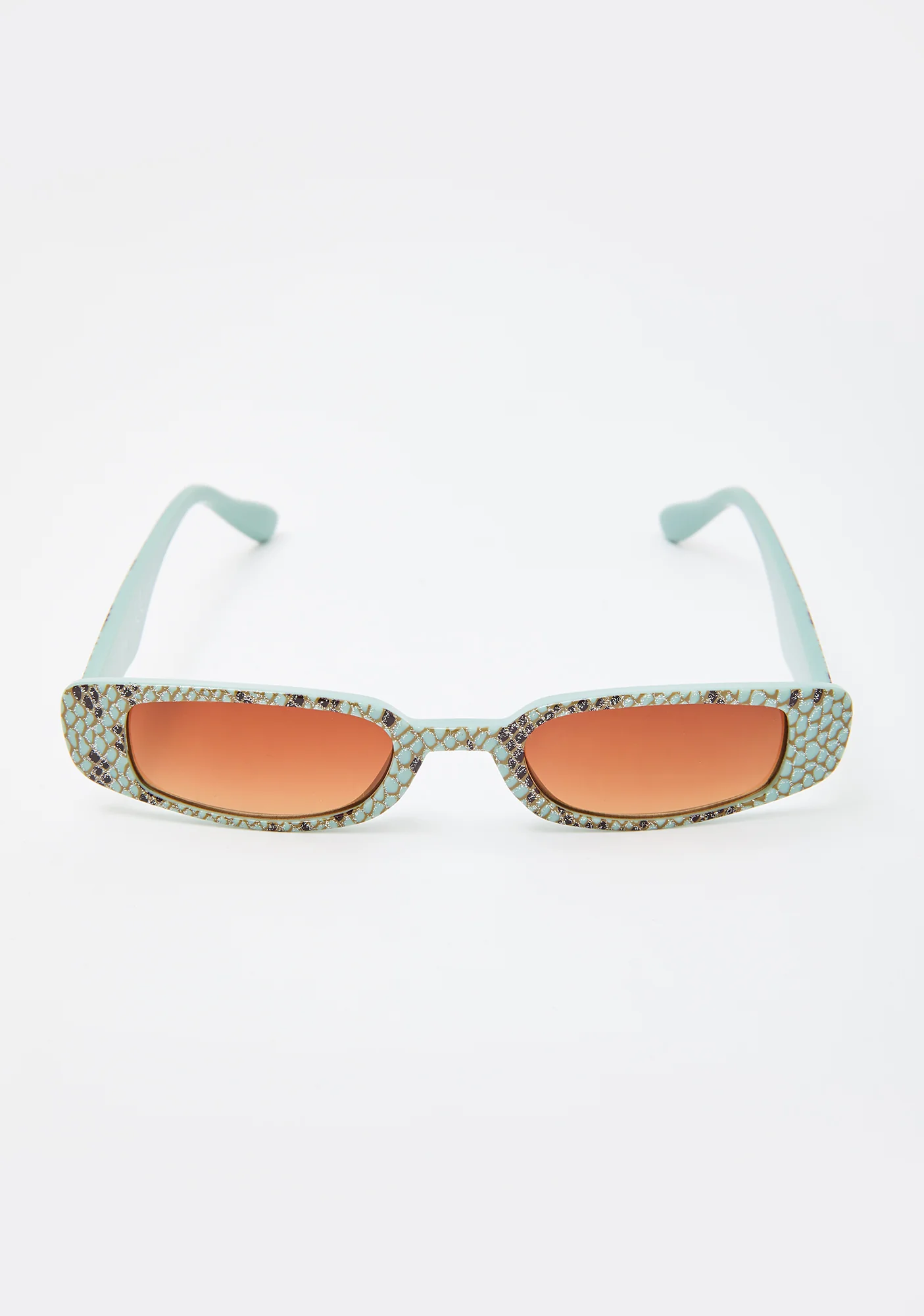 Mint Toxic Vibes Snakeskin Sunglasses - Image 3