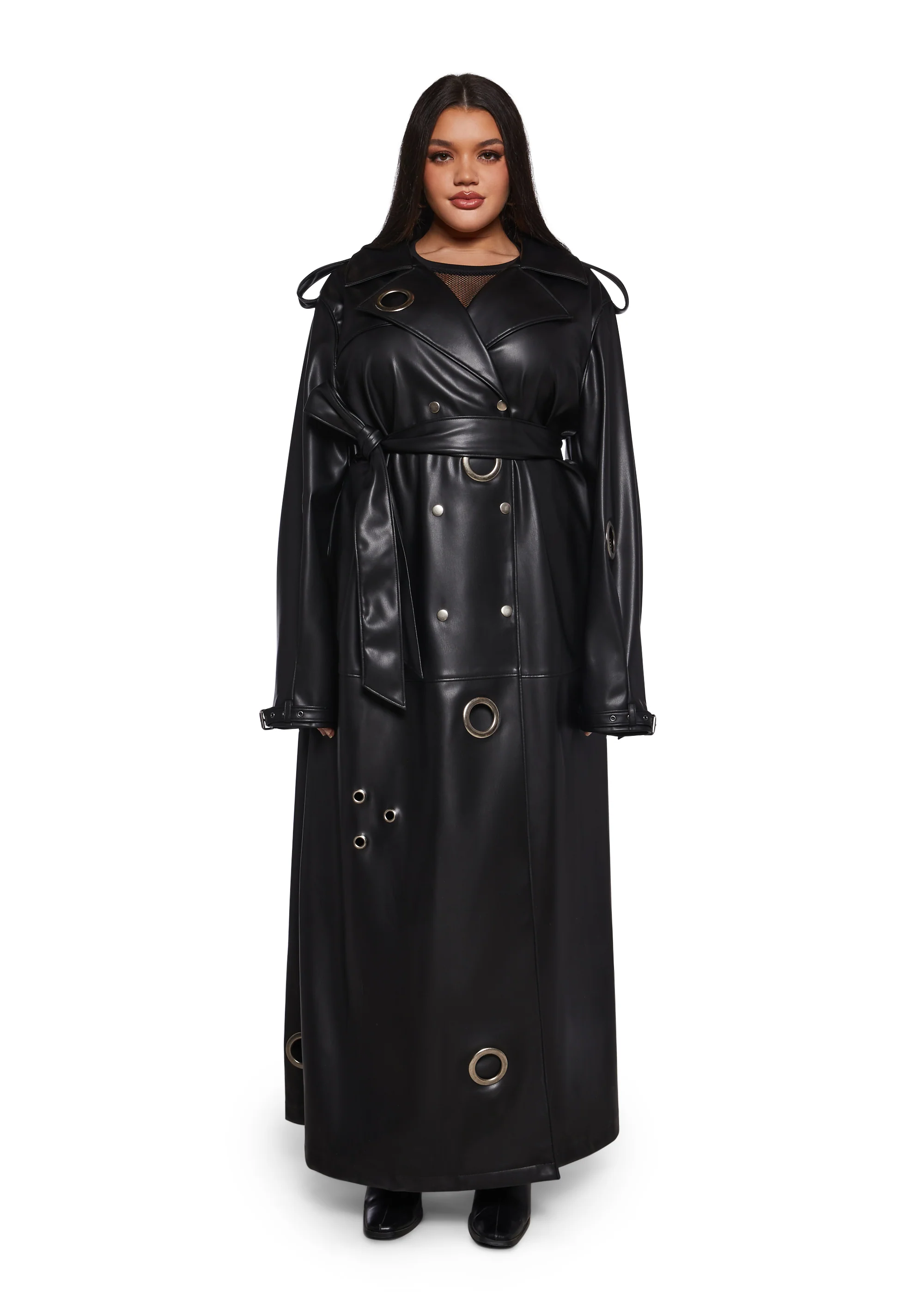 Misbehaving Motto Trench Coat - Image 10